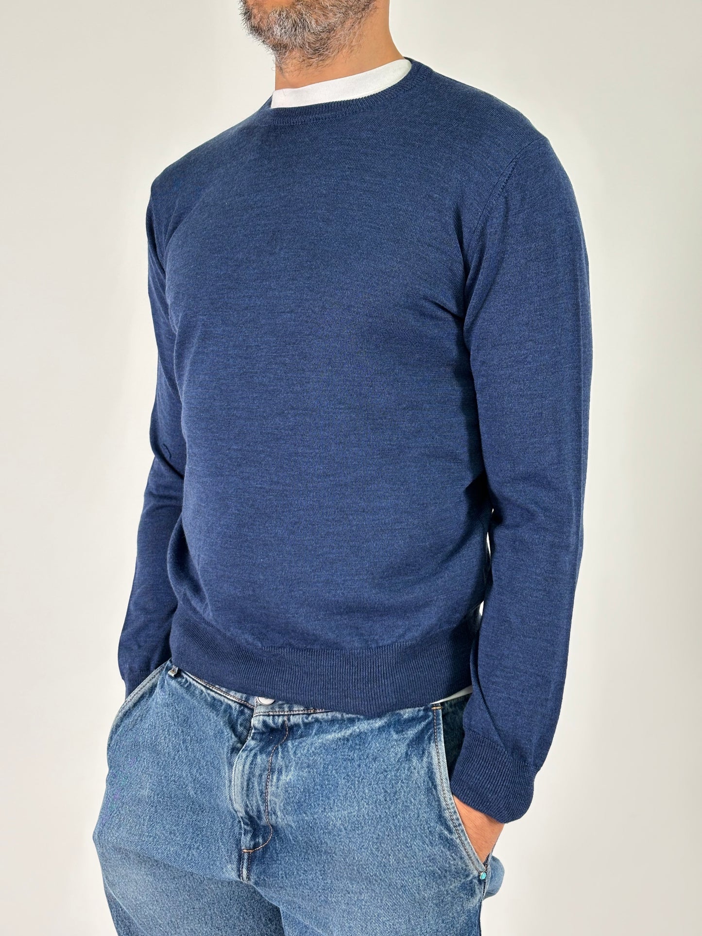 Sporting Mare Maglia ml girocollo in lana AVIO