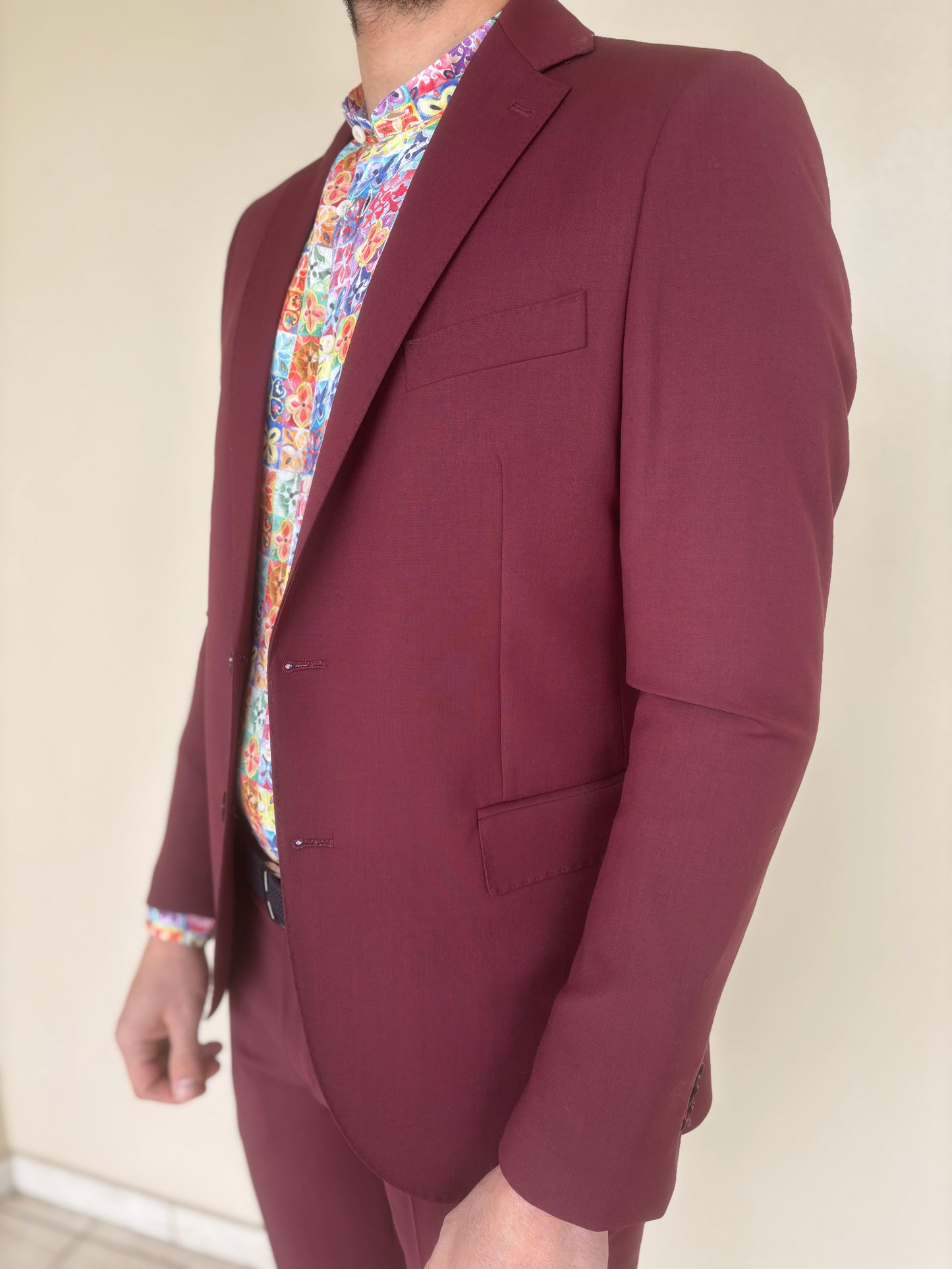 Loft88 abito misto lana BORDEAUX