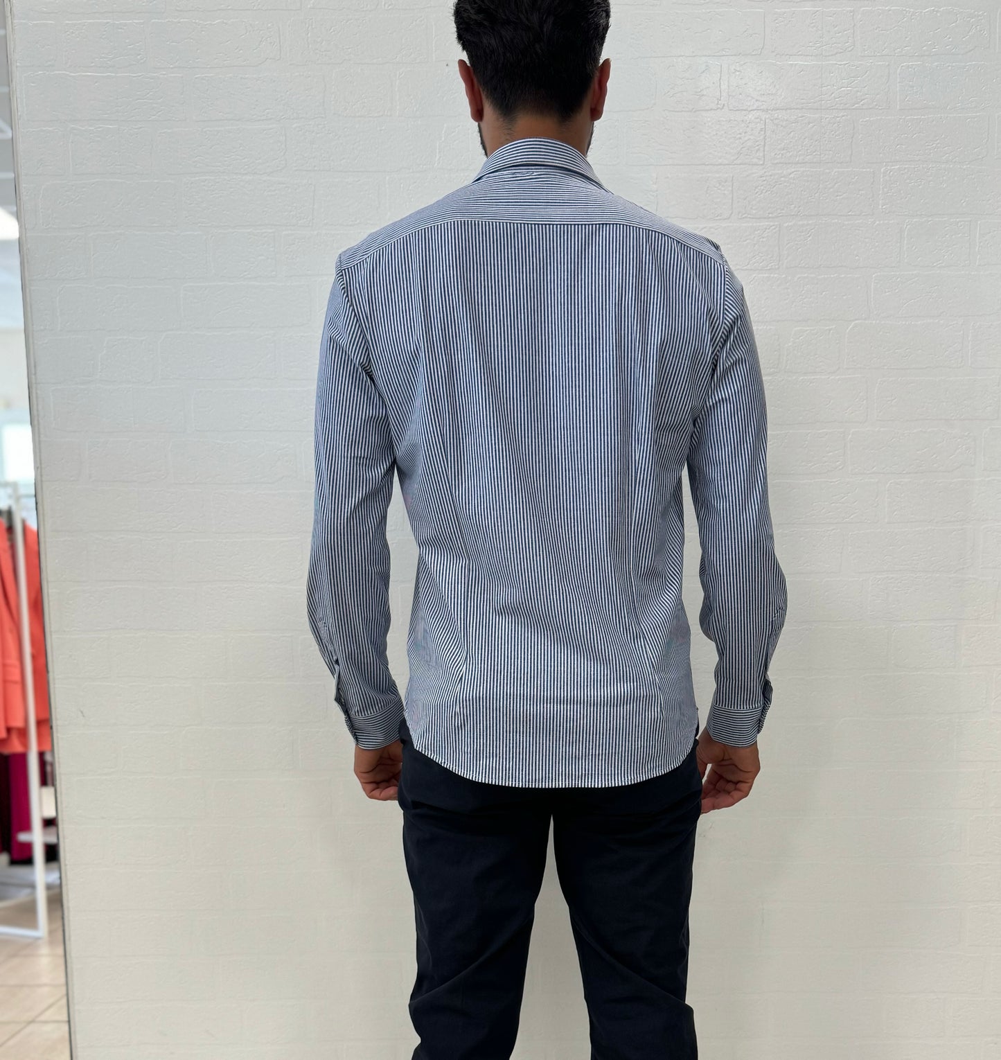 philotinto camicia tecnica riga larga CELESTE