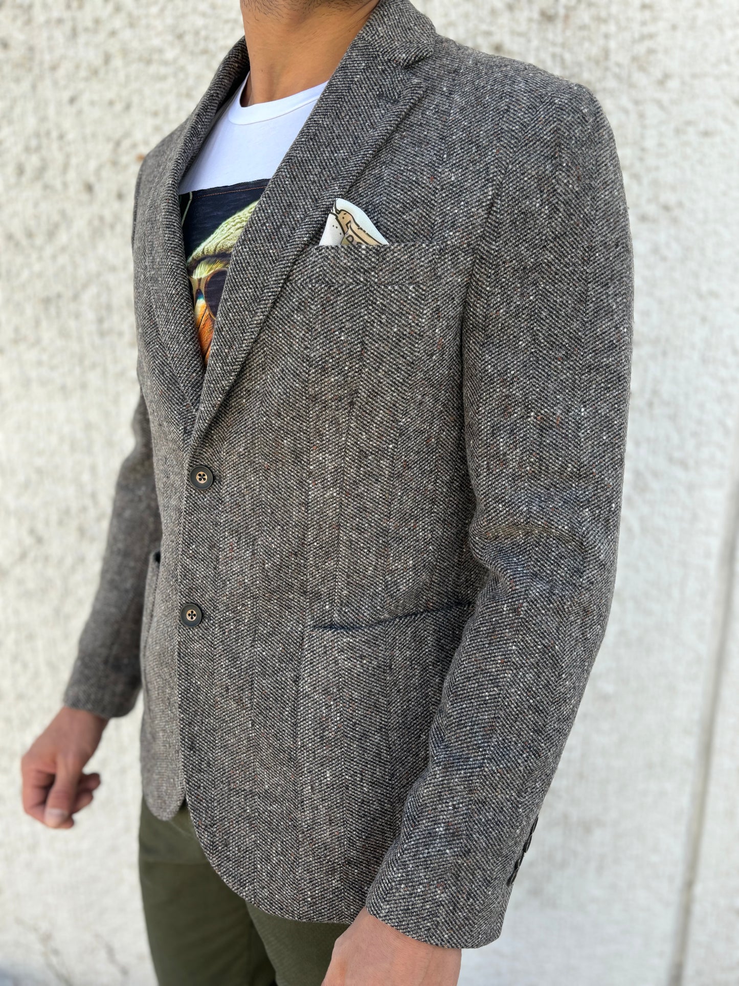 Loft88 Giacca effetto boucle NERO/BIANCO/MARRONE