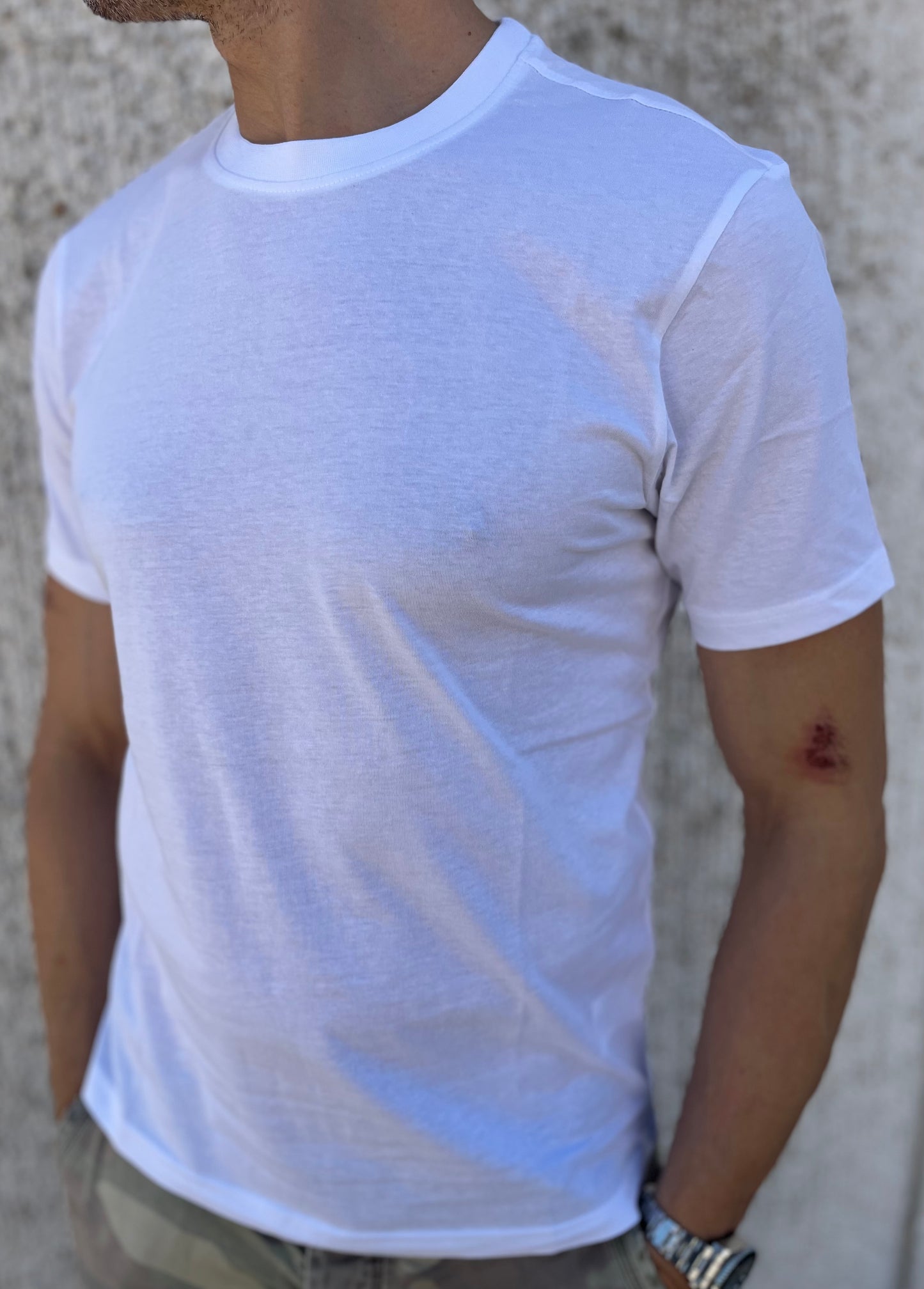 loft88 maglia manica corta cotone BIANCO