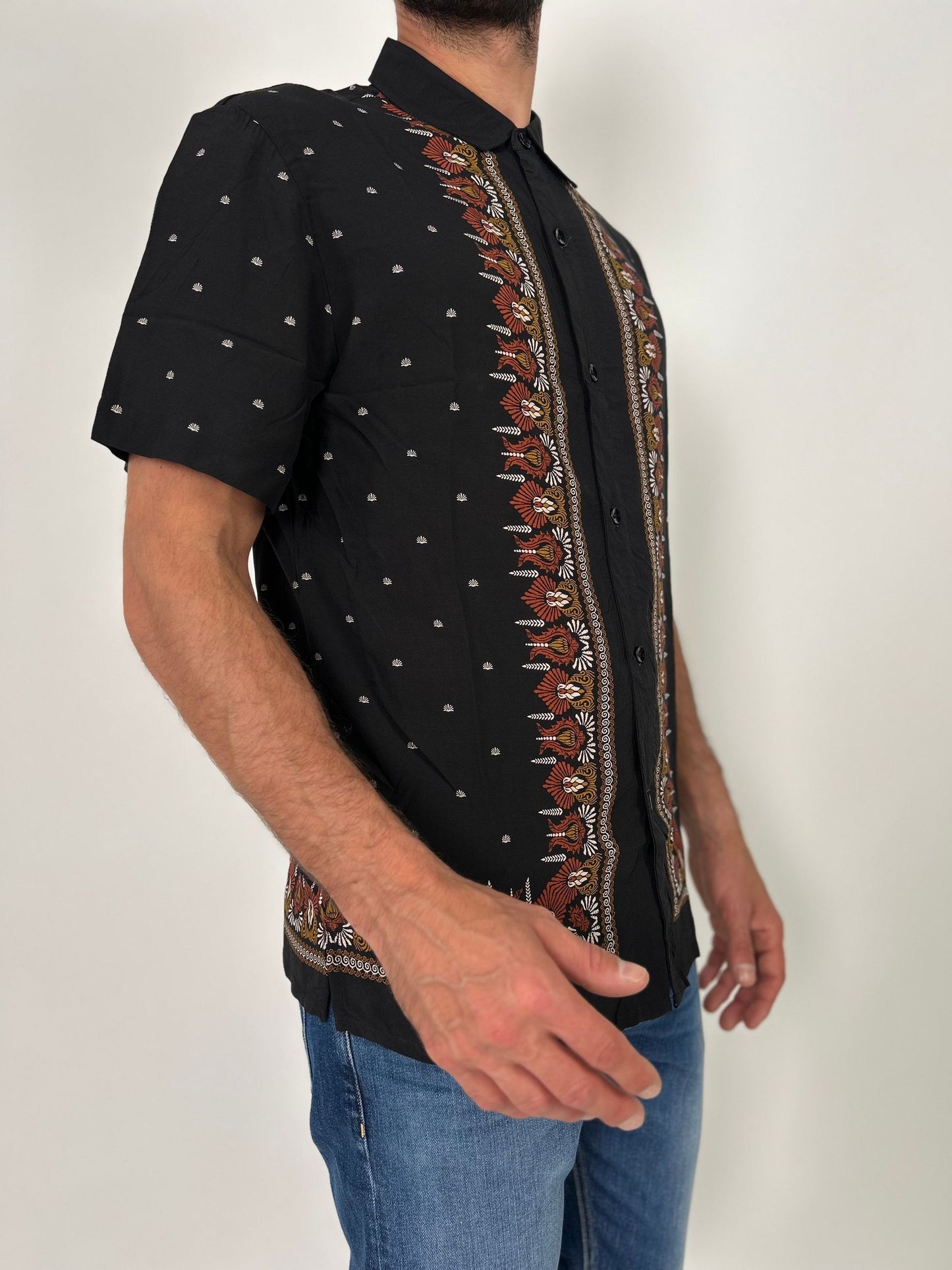 Camicia mm in viscosa a fantasia