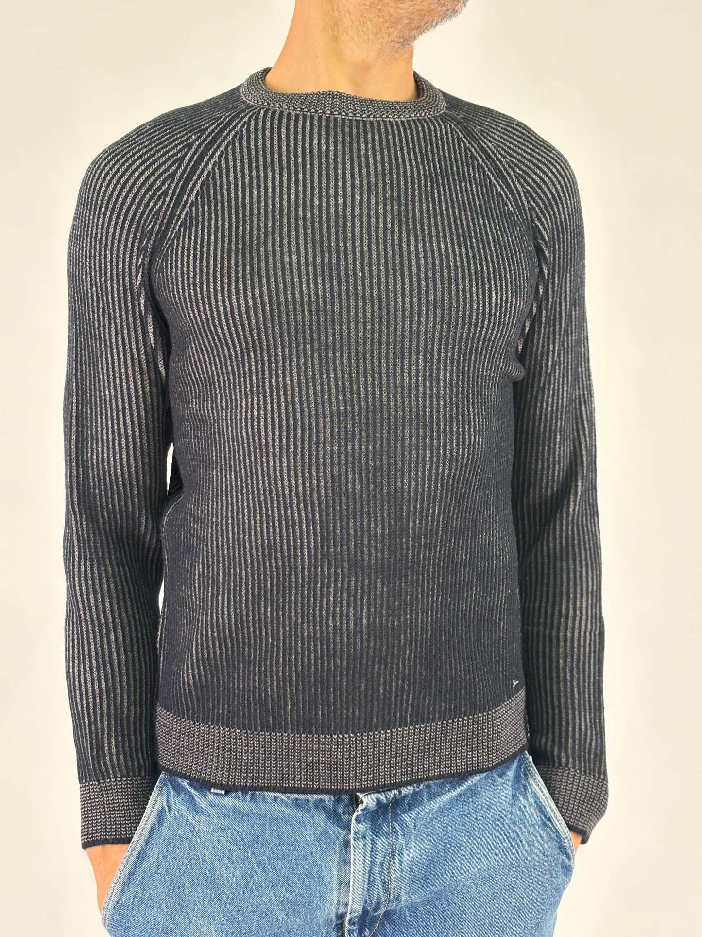 Markup Maglia ml girocollo m. inglese GRIGIO/BLU