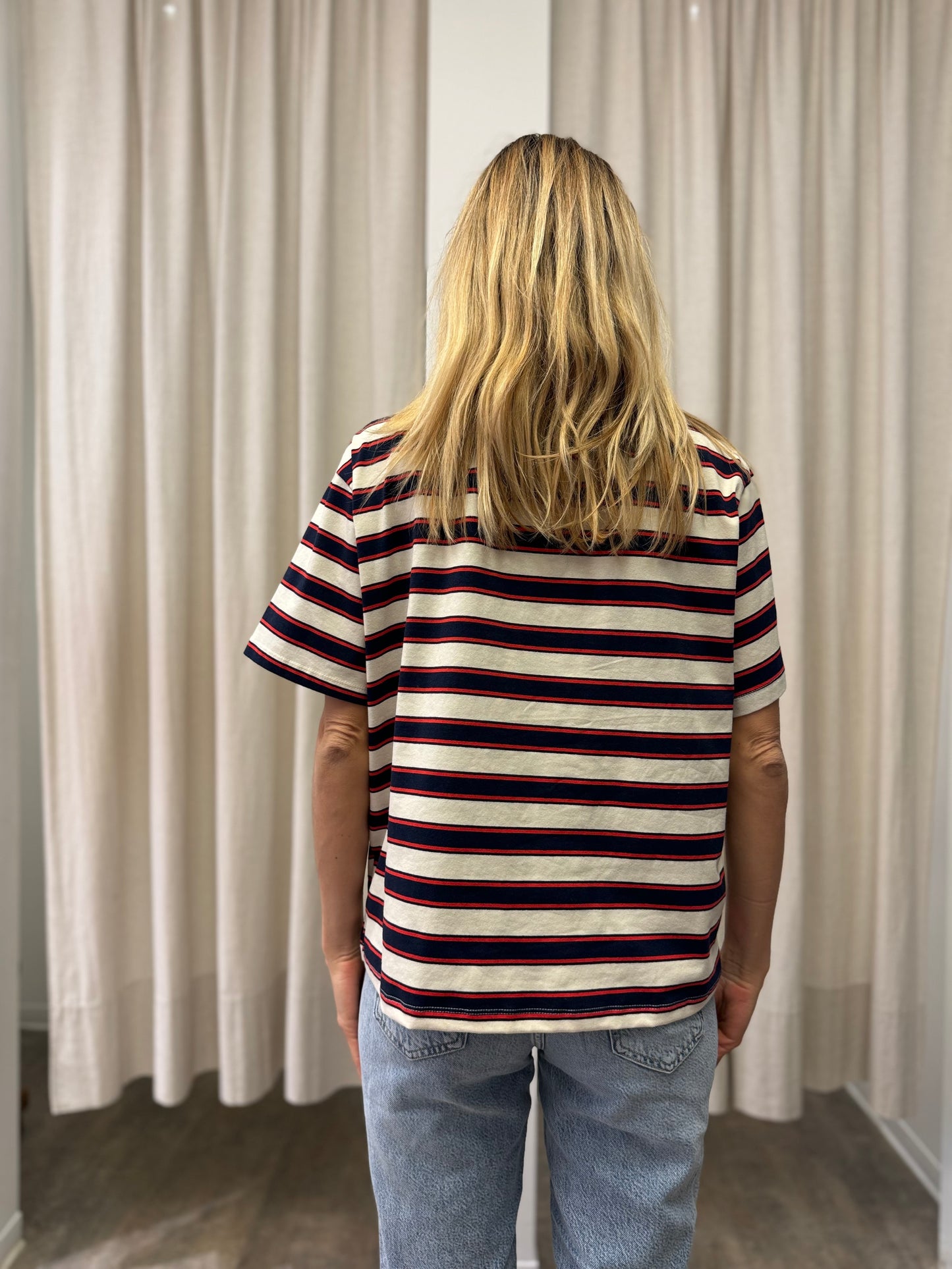 Susy Mix Polo a righe ROSSO/BLU