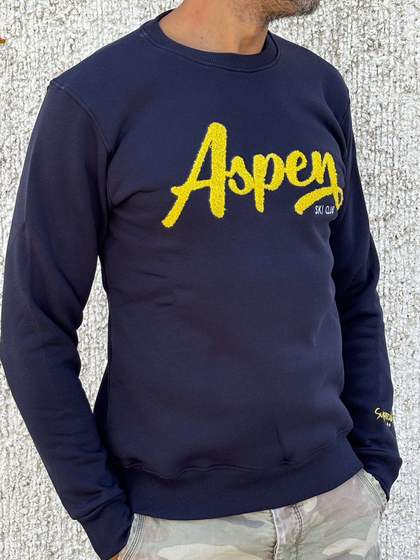 Superculture Felpa girocollo Aspen BLU
