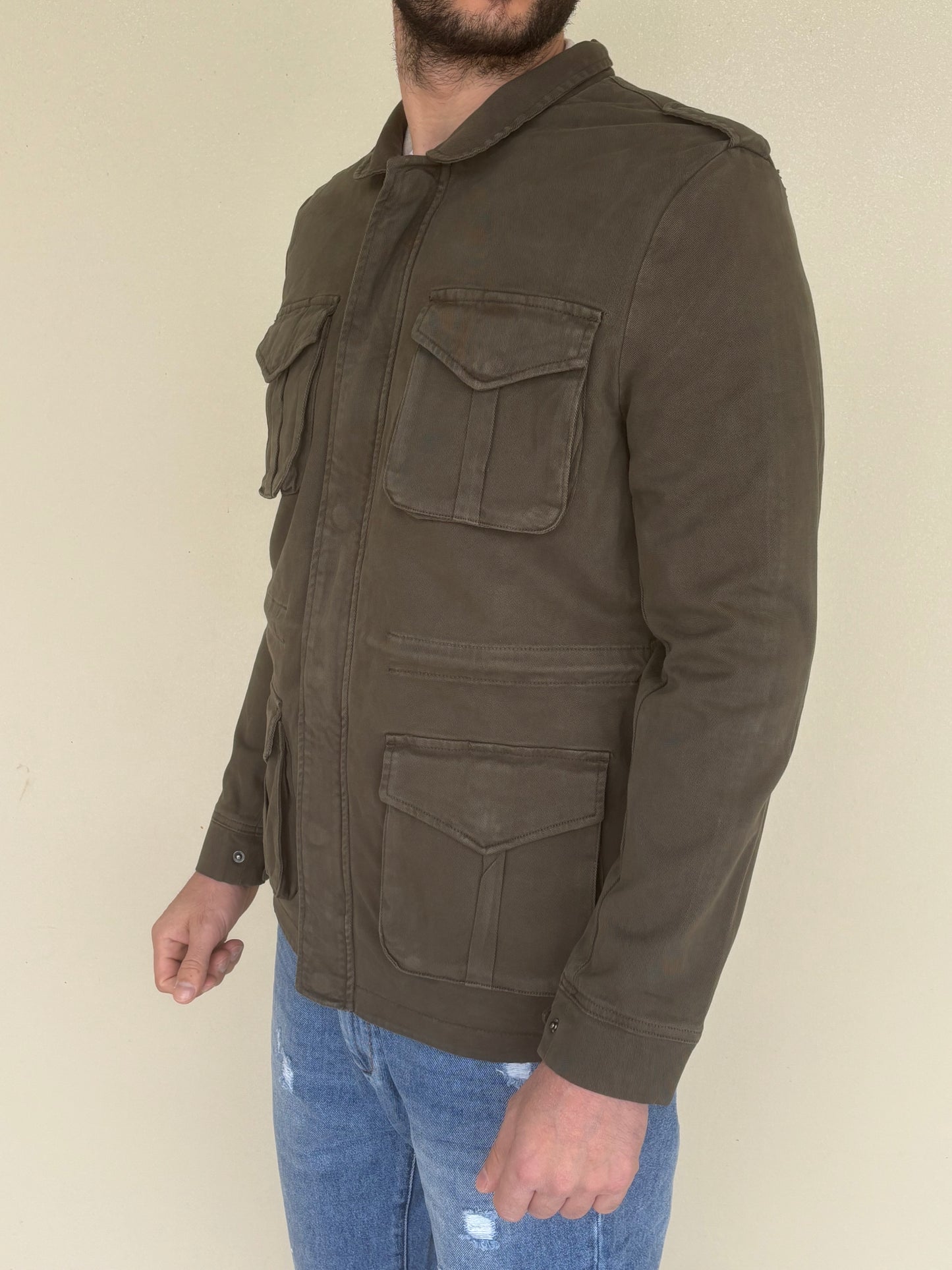 Philotinto overshirt con tasche MILTARE