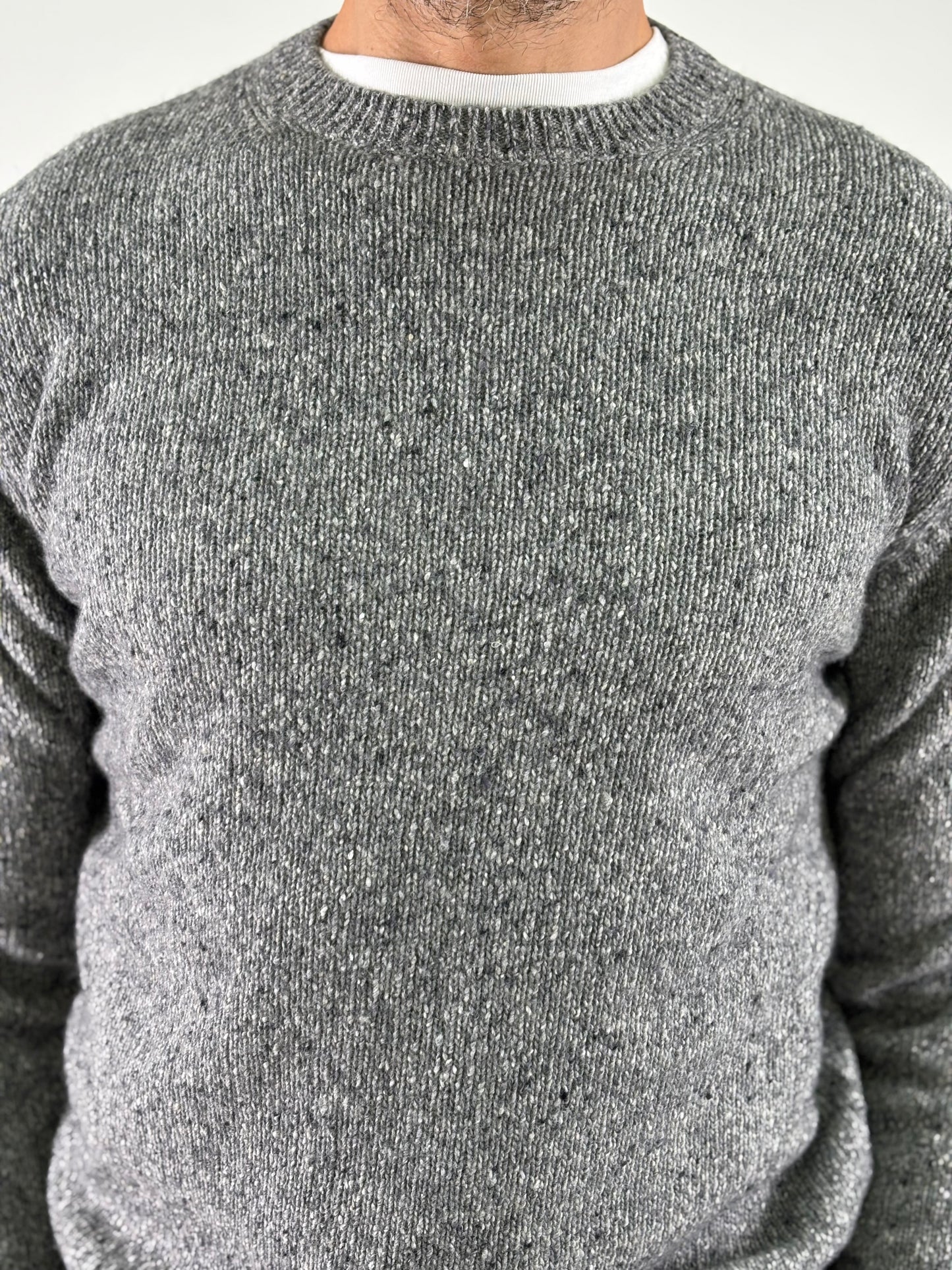 Retois Maglia girocollo melange GRIGIO