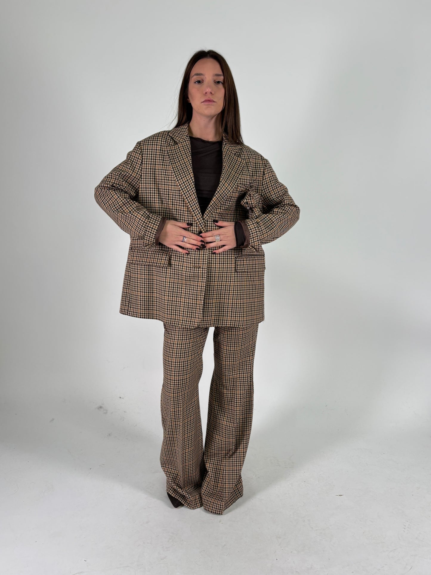 DIXIE pantalone scacchi 1880 MORO