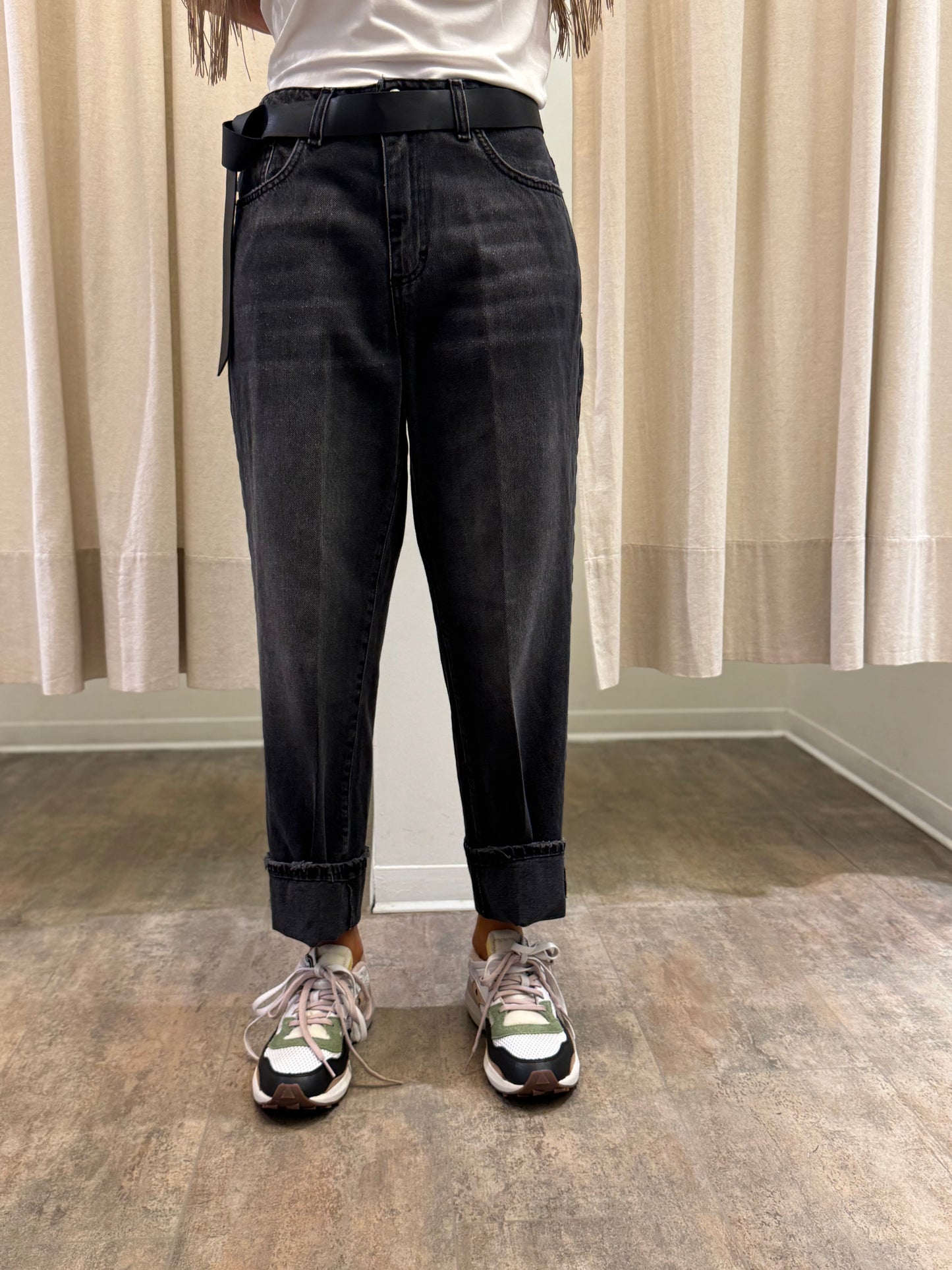 Haveone Jeans mod. Mandy+ cintura NERO
