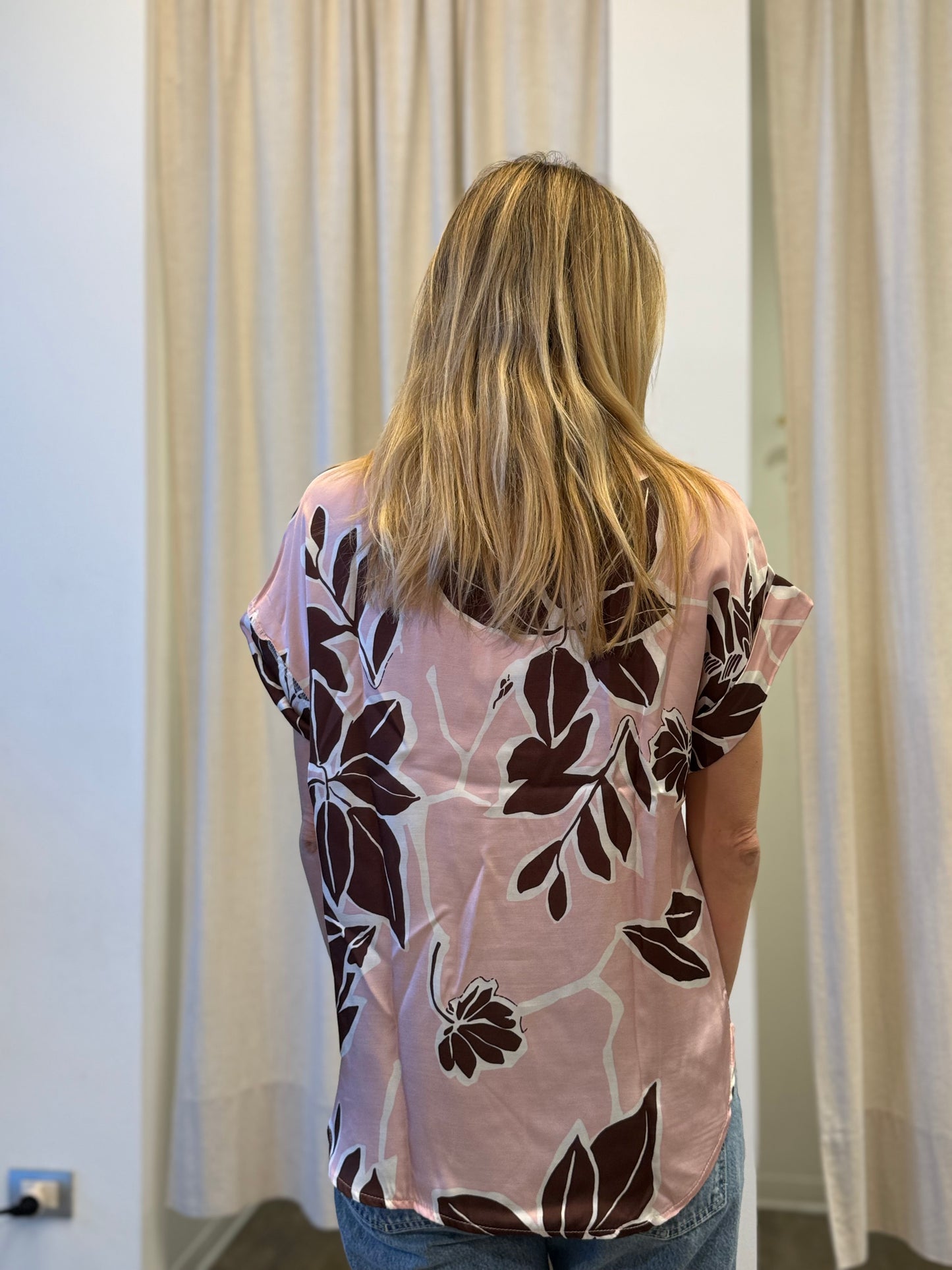 Susy Mix Camicia fantasia floreale ROSA