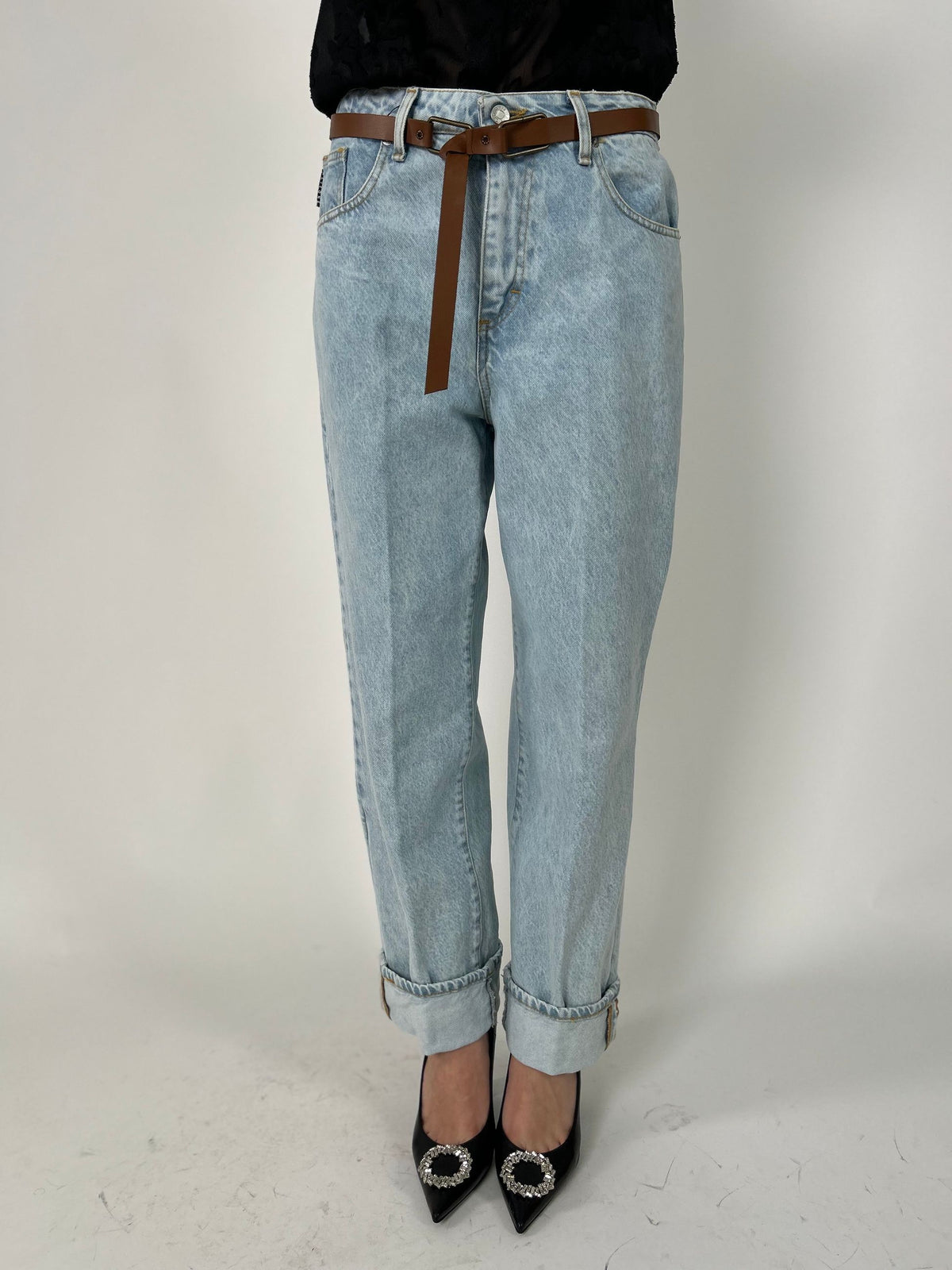 Jeans modello Mandy lavaggio chiaro