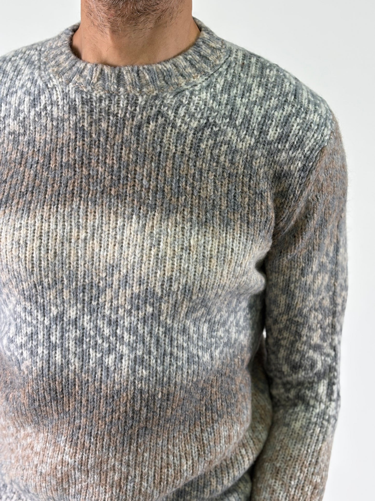 Retois Maglia girocollo ml multicolor GRIGIO