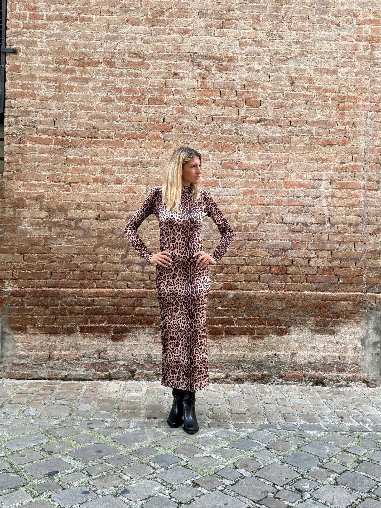 Dixie Abito con spalle imbottite MACULATO