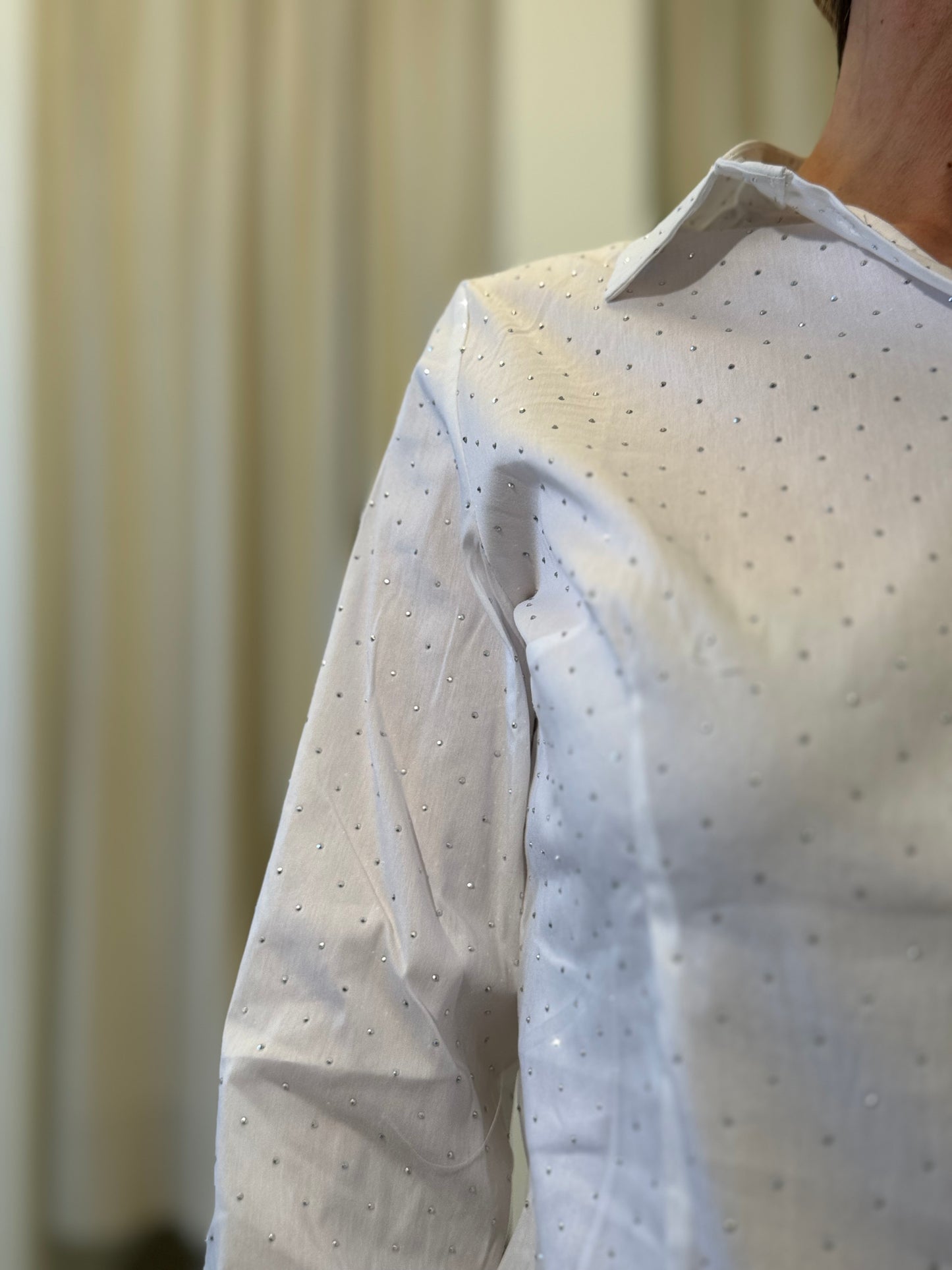 Susy Mix Camicia appl.strass BIANCO
