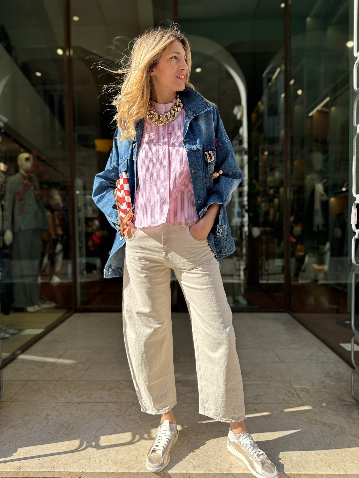 Cycle Jeans Aida cropped BEIGE