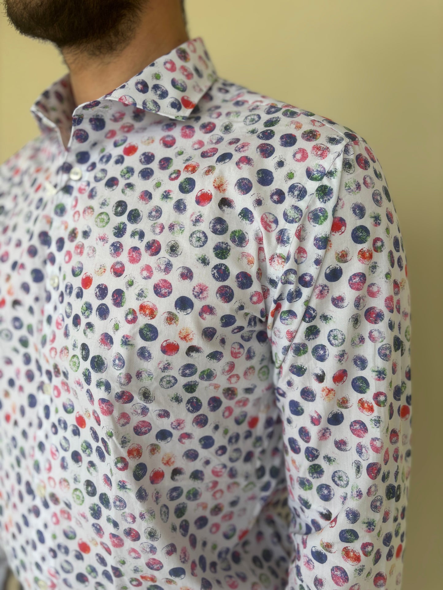 Alessandro Lamura Camicia fantasia tondi colorati MULTICOLOR
