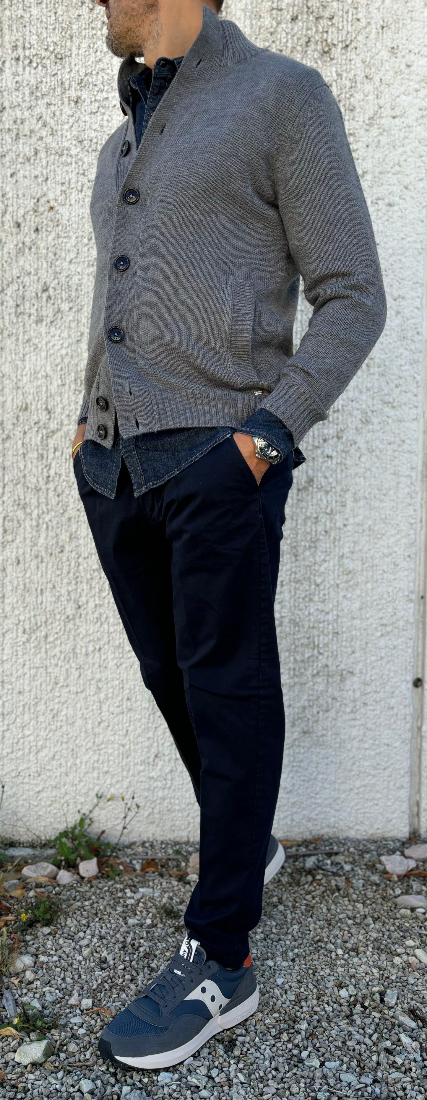 Squad Pantalone chino tessuto a quadretto BLU