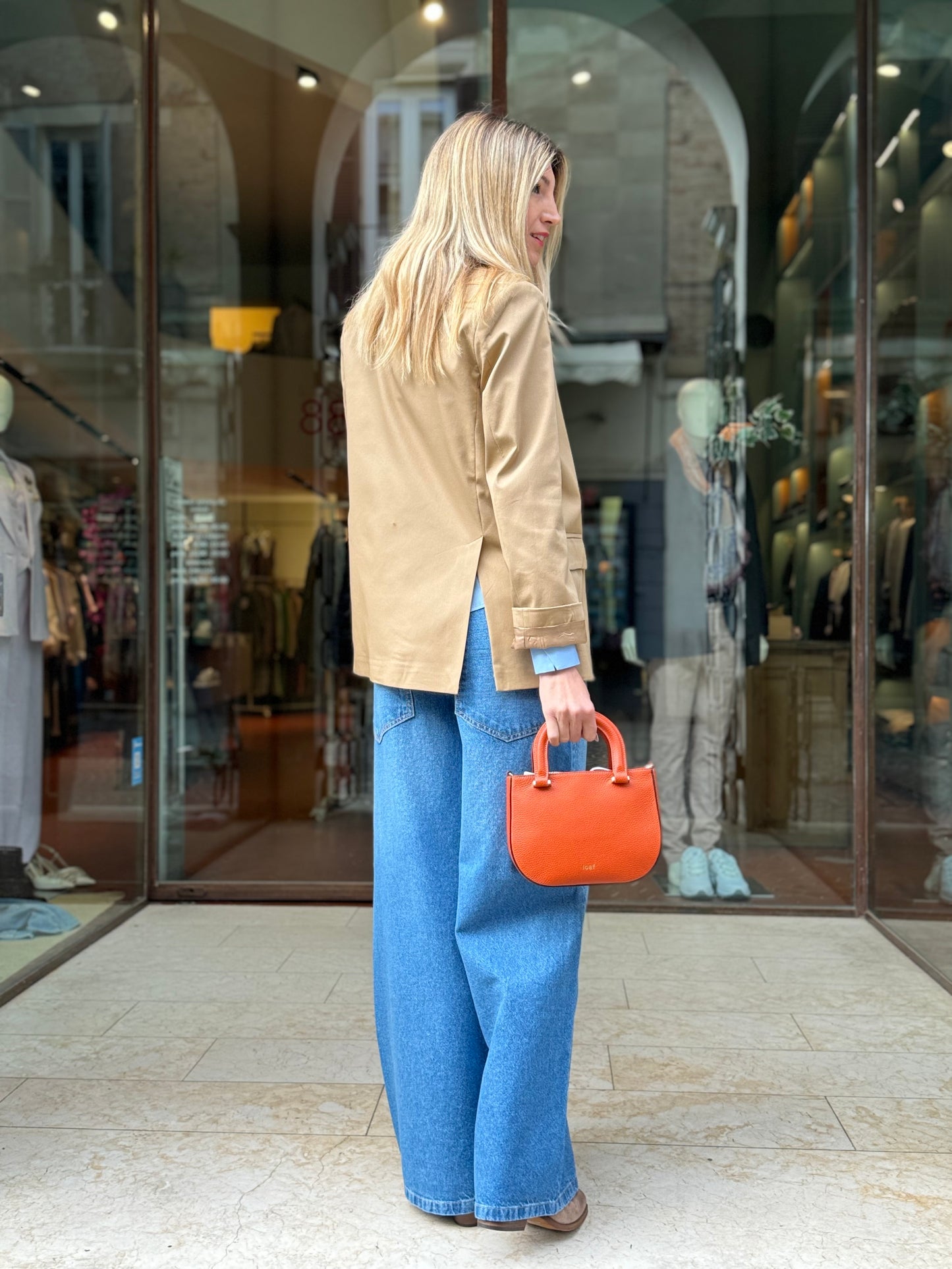 DIXIE giacca donna con foulard BEIGE