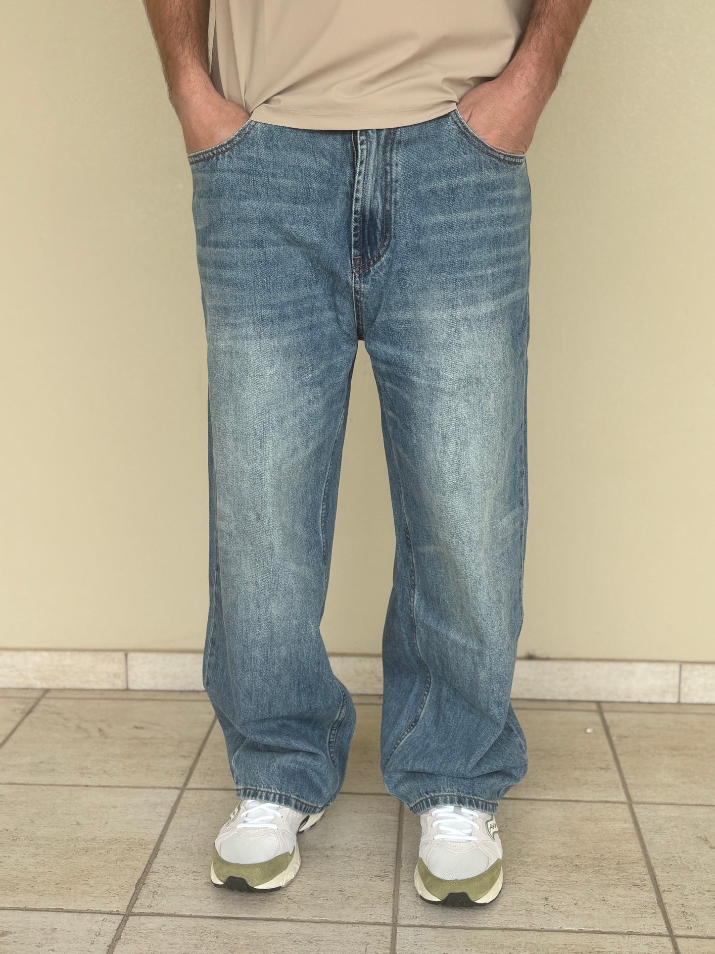Rytual jeans largo fondo largo lavaggio medio JEANS