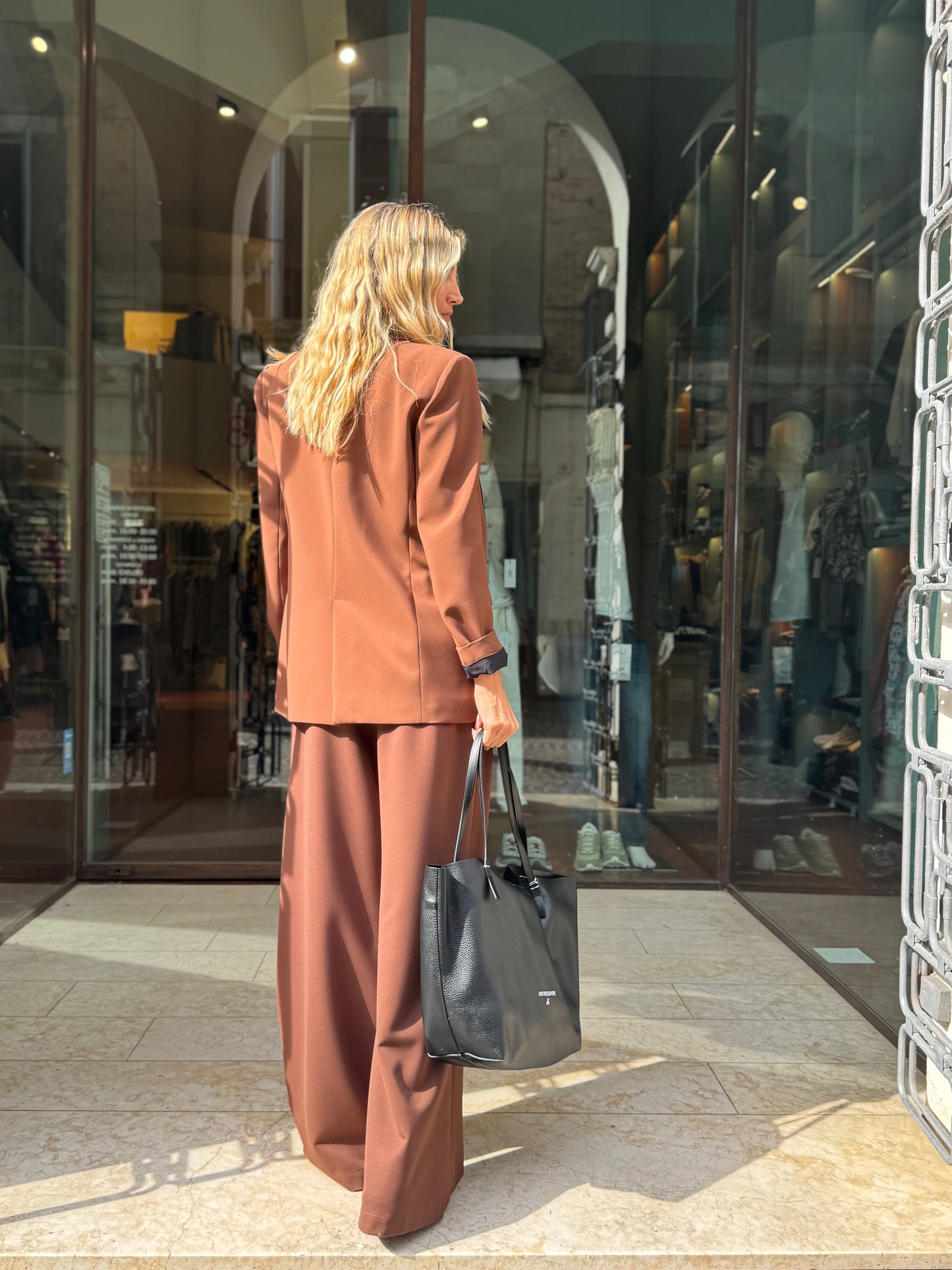 PATRIZIA PEPE T-shirt m/m laminata argento BIANCO