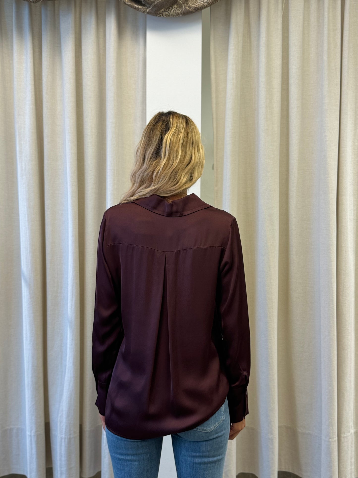 Eco Camicia raso BORDEAUX