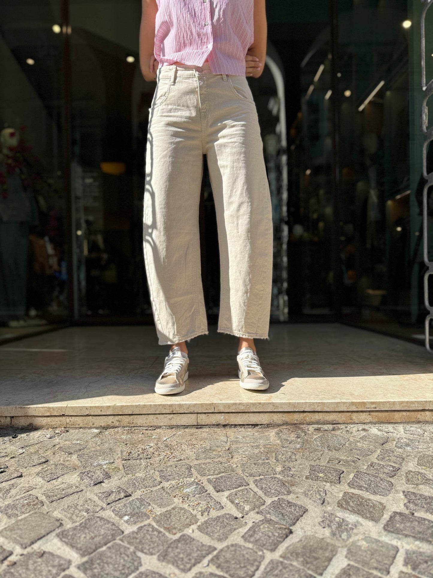 Cycle Jeans Aida cropped BEIGE