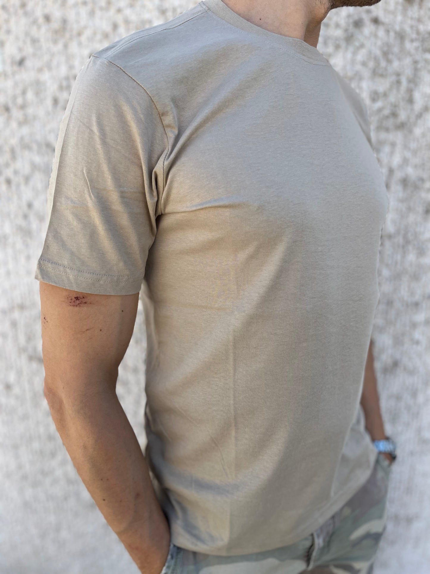 loft88 maglia manica corta cotone SABBIA