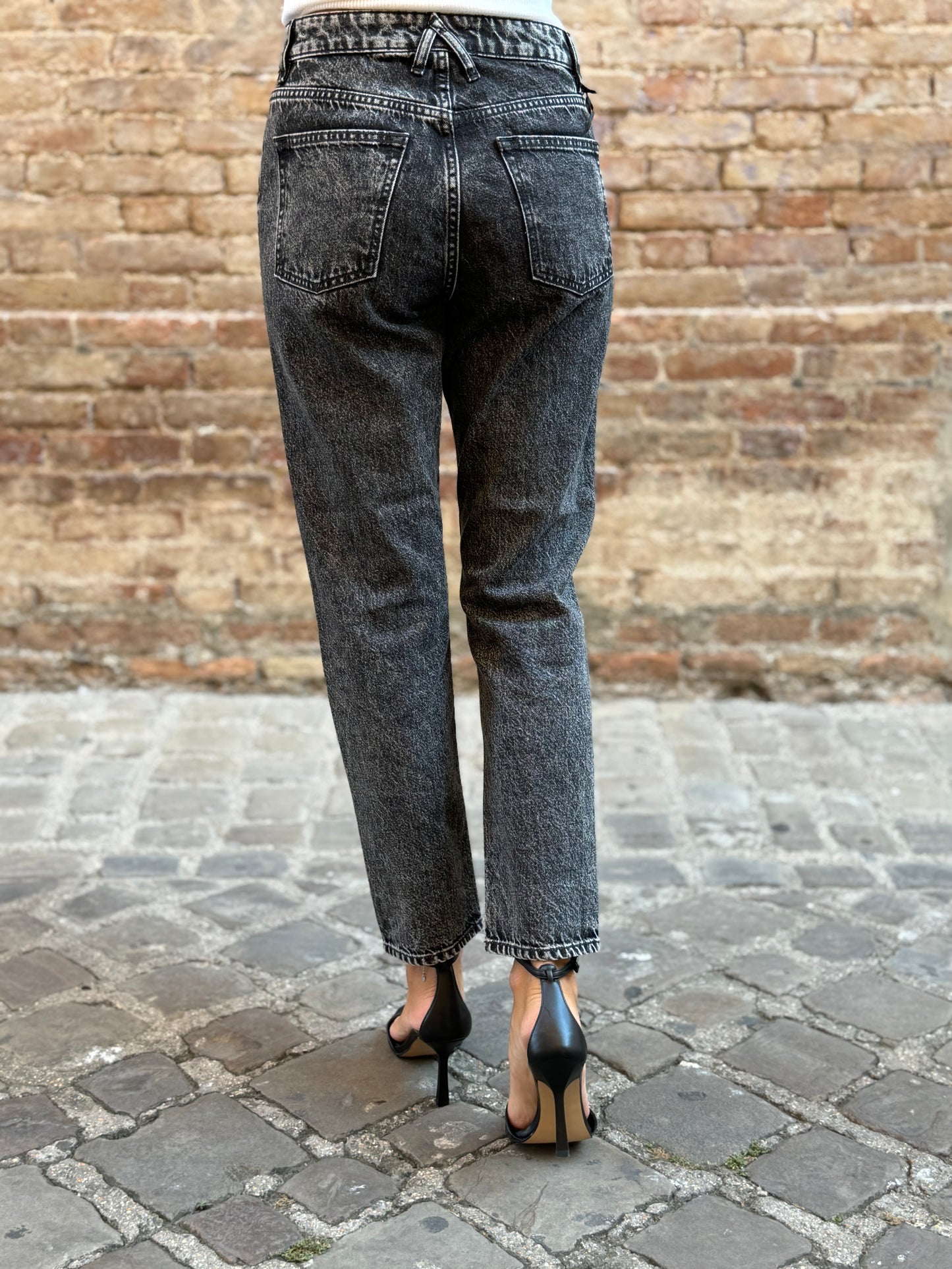 Cycle Jeans stone wash NERO