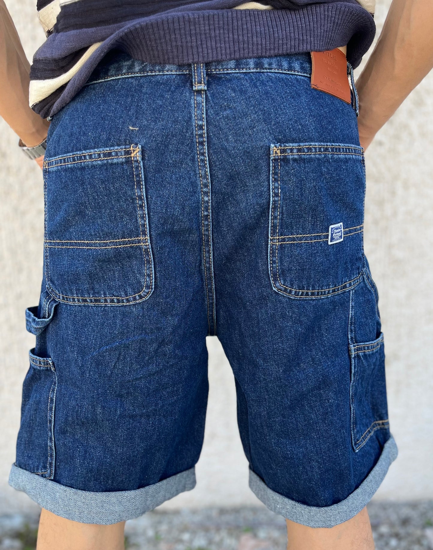 Rytual bermuda work portamartello JEANS SCURO