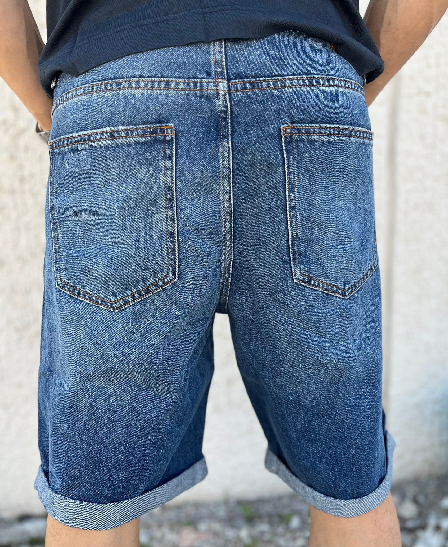 Rytual bermuda regular fit strappato JEANS