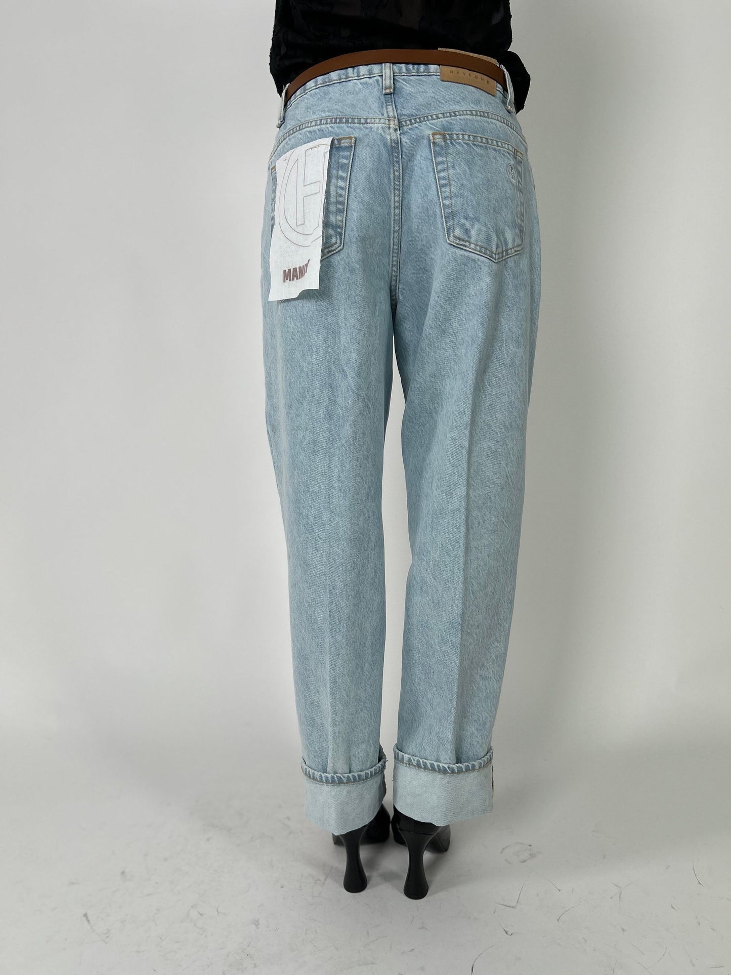 Jeans modello Mandy lavaggio chiaro
