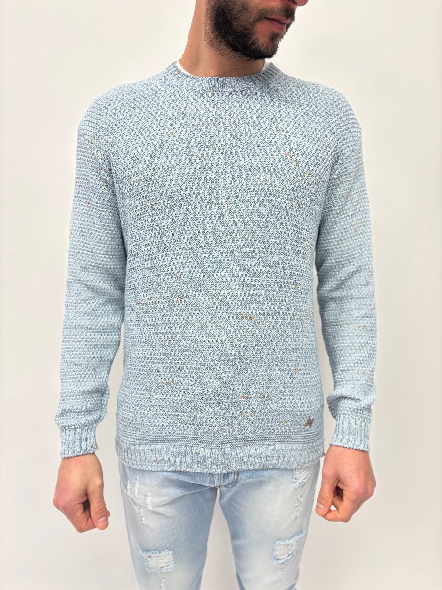 BL11 Maglia m/l chicco riso AZZURRO