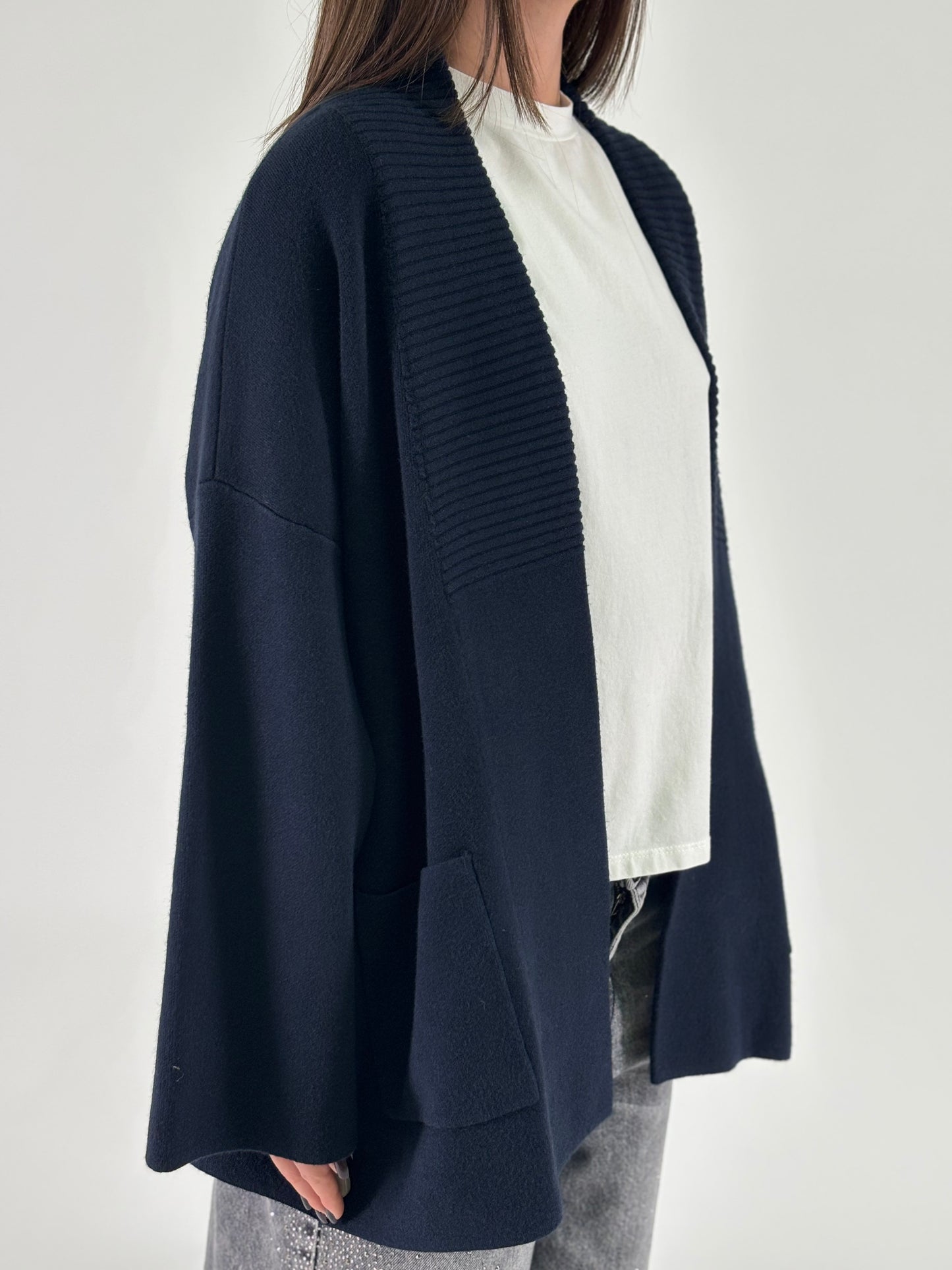 Myastreet Cardigan cropped BLU