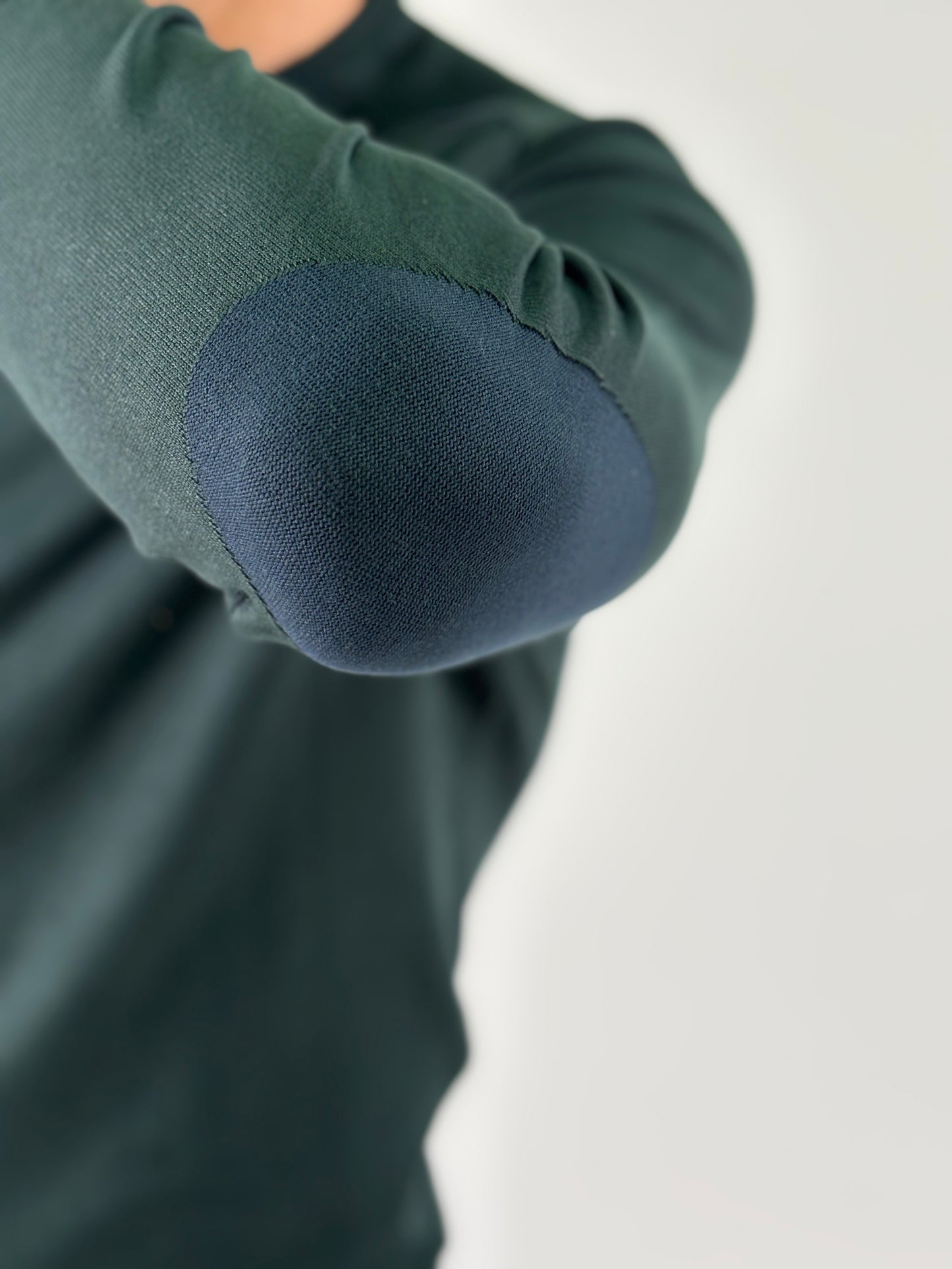 Loft88 maglia girocollo ml con toppa blu VERDE