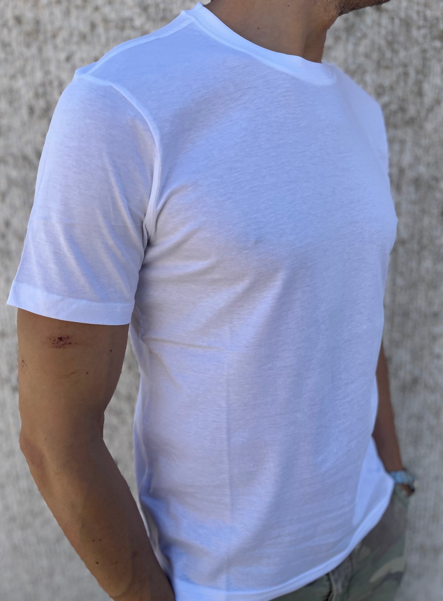 loft88 maglia manica corta cotone BIANCO