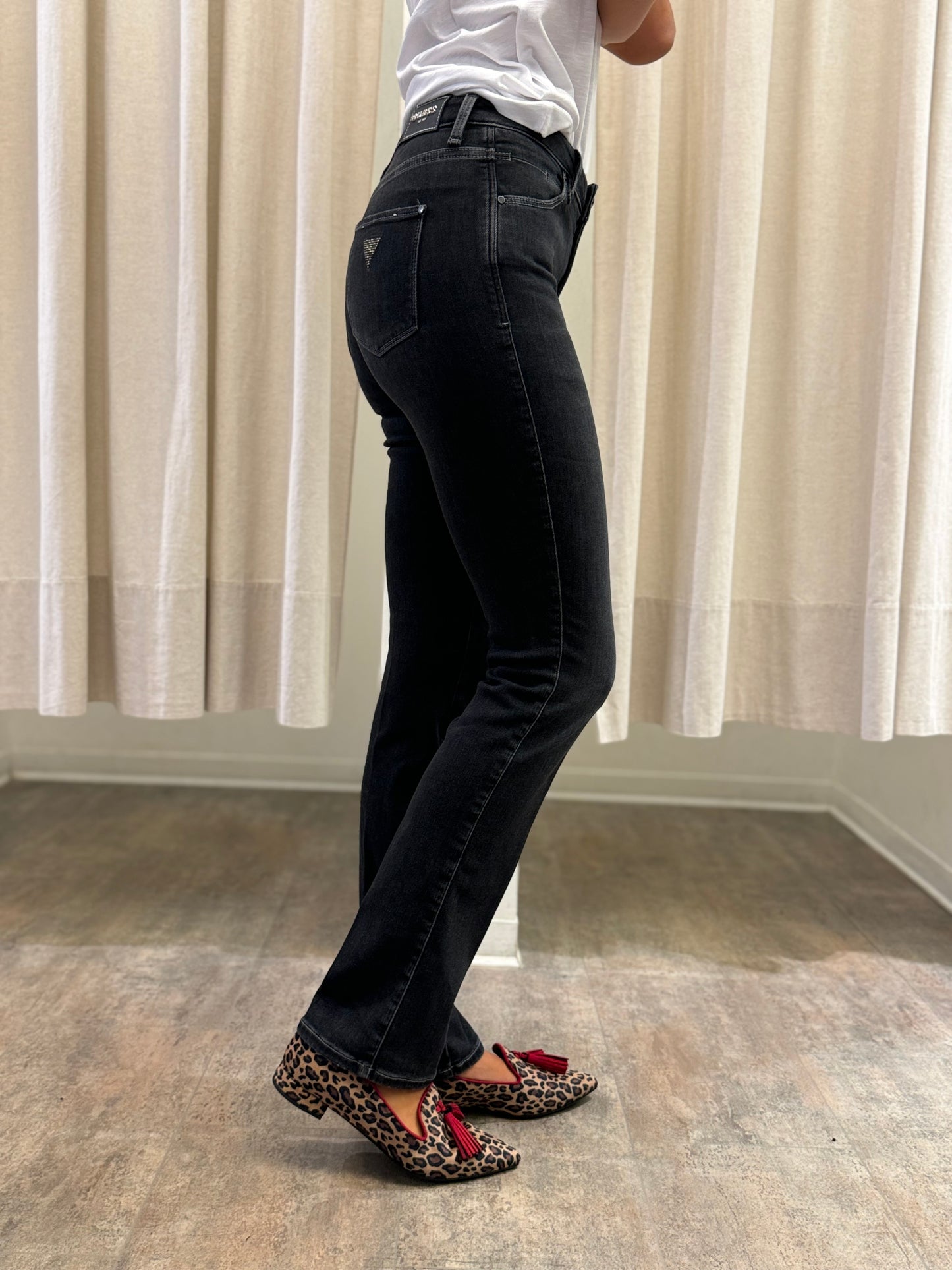 Guess Jeans dritto, super elasticizzato GRIGIO ANTRACITE