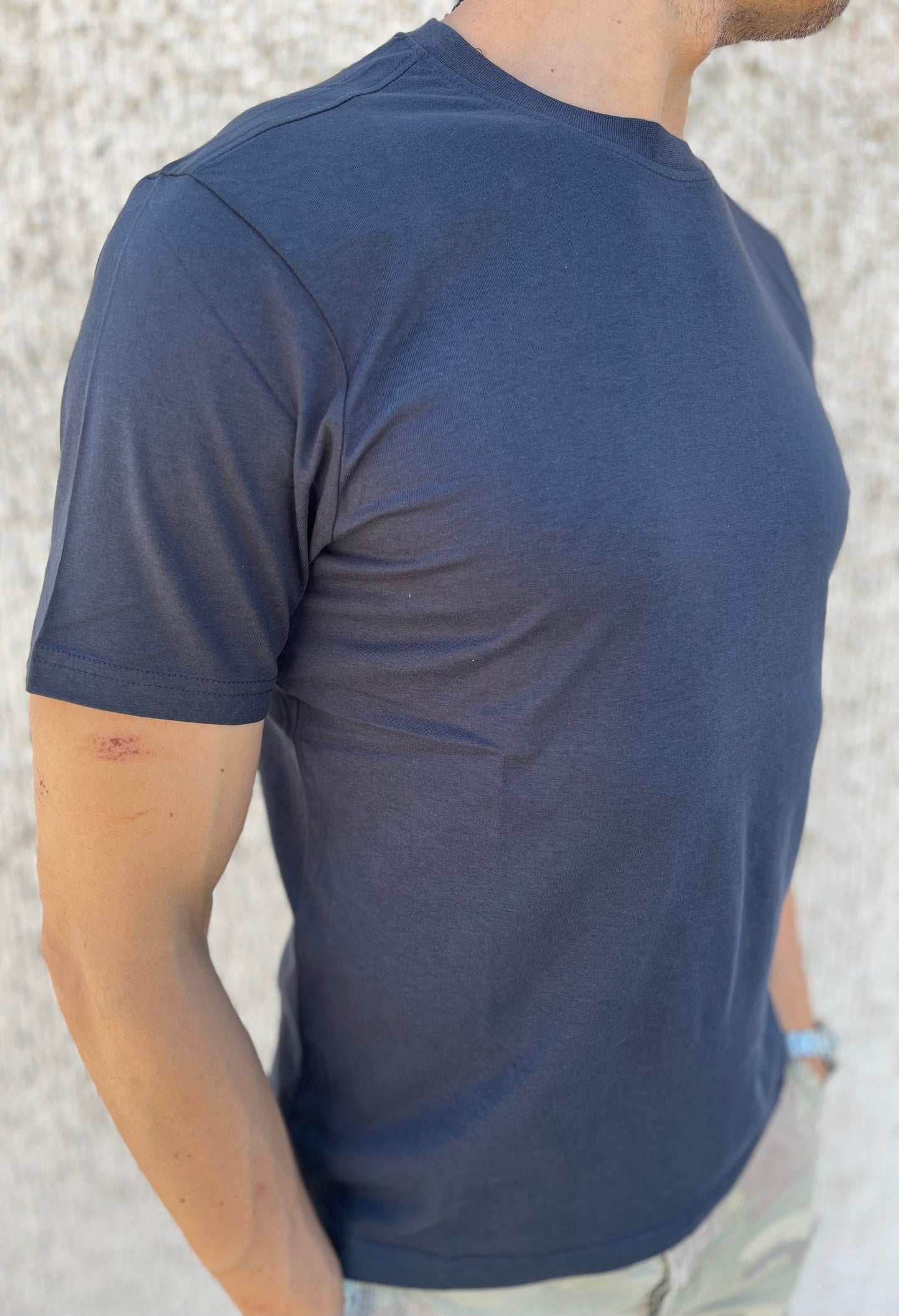 loft88 maglia manica corta cotone BLU