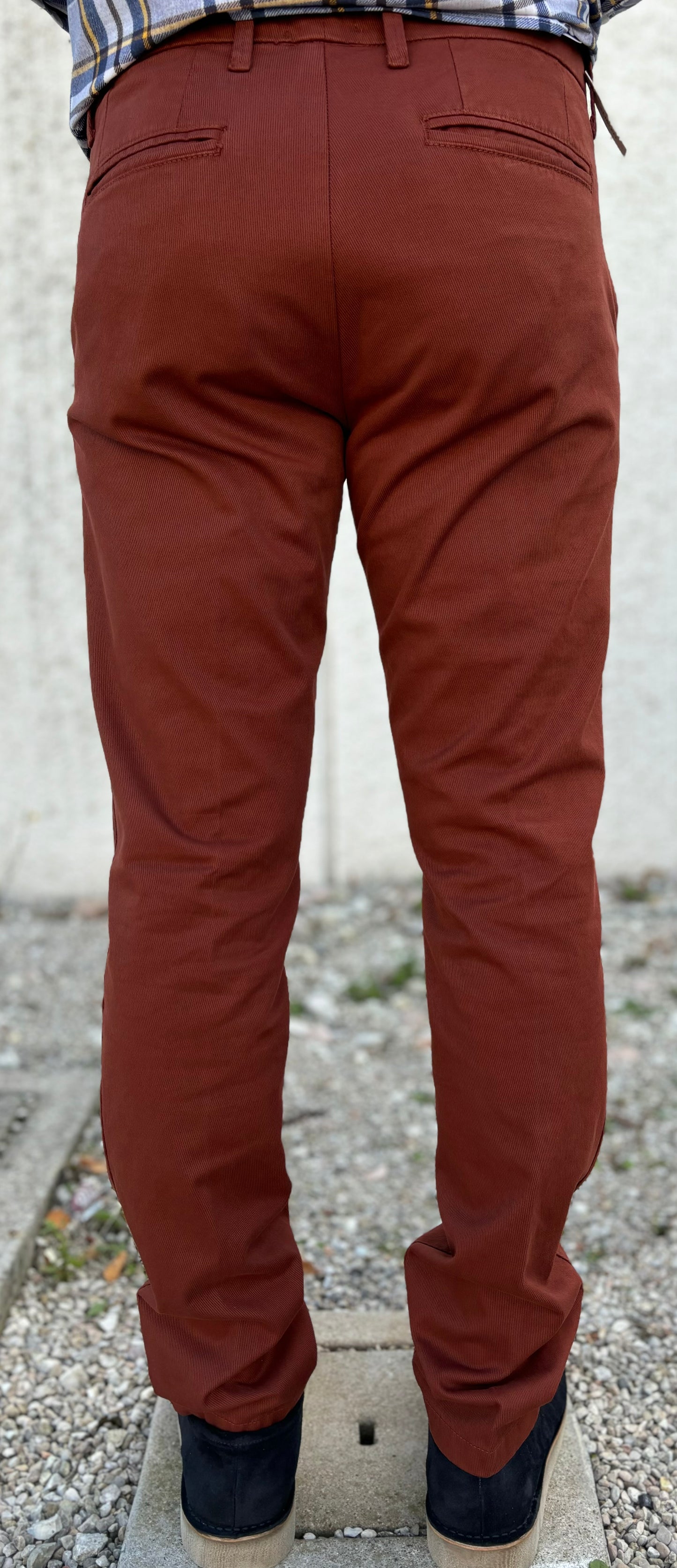 Le Braghe chino tessuto diagonale COCCIO