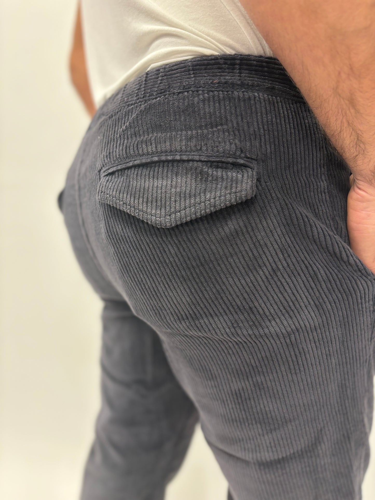 Philotinto Pantalone in velluto BLU NAVY