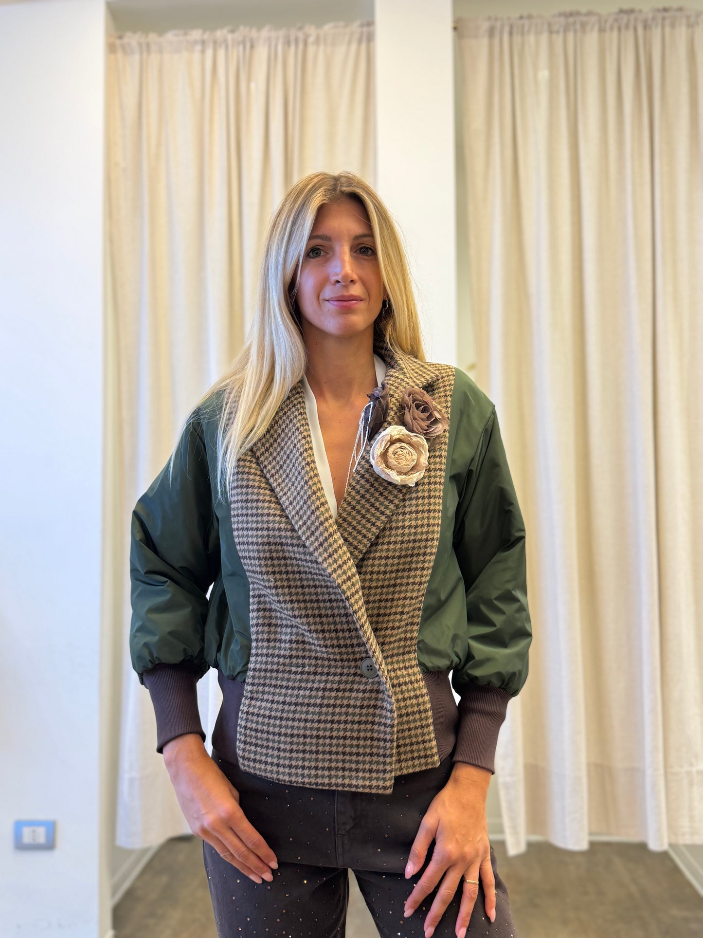 Susy Mix Giubbino bomber MILITARE