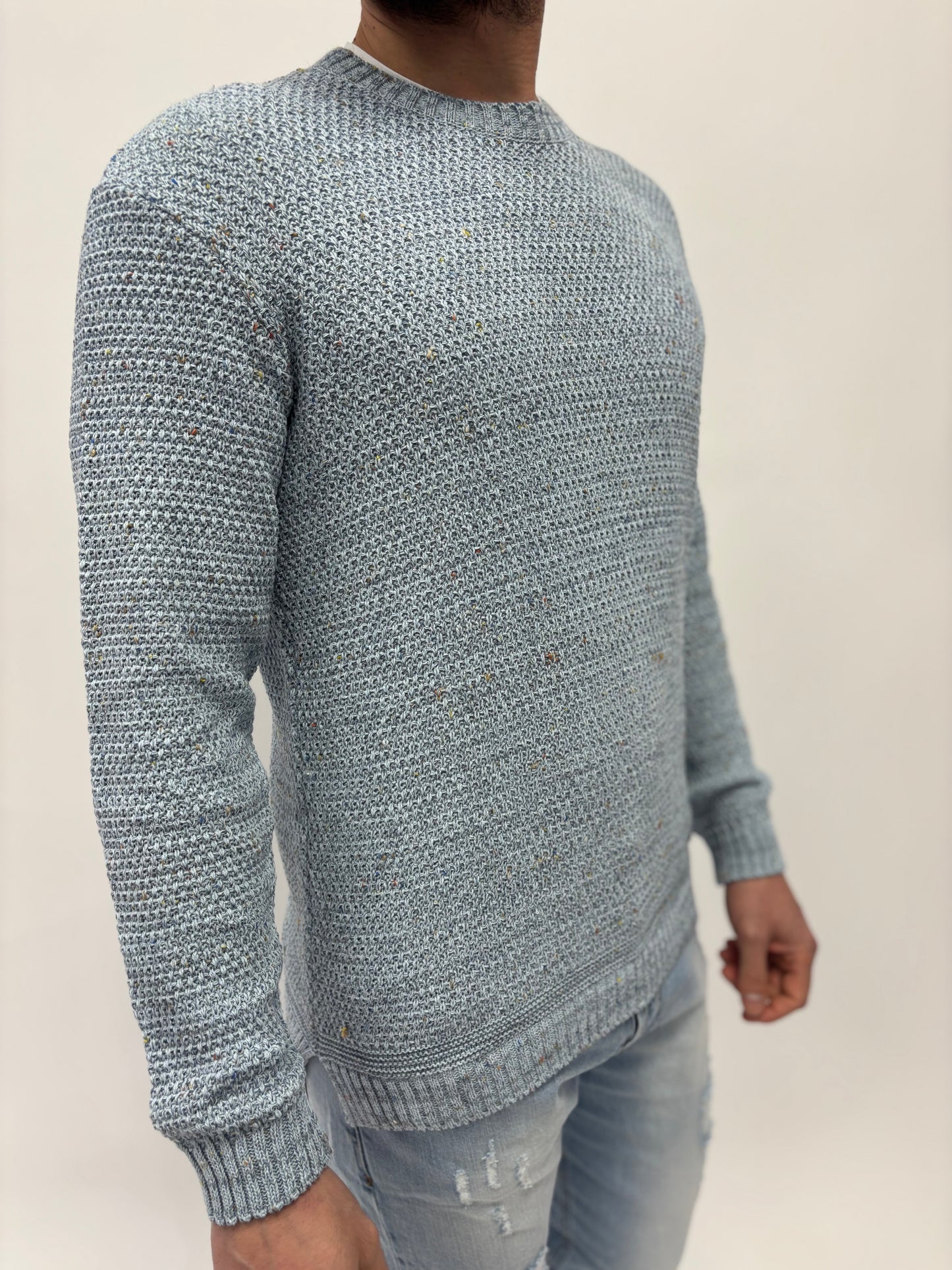 BL11 Maglia m/l chicco riso AZZURRO