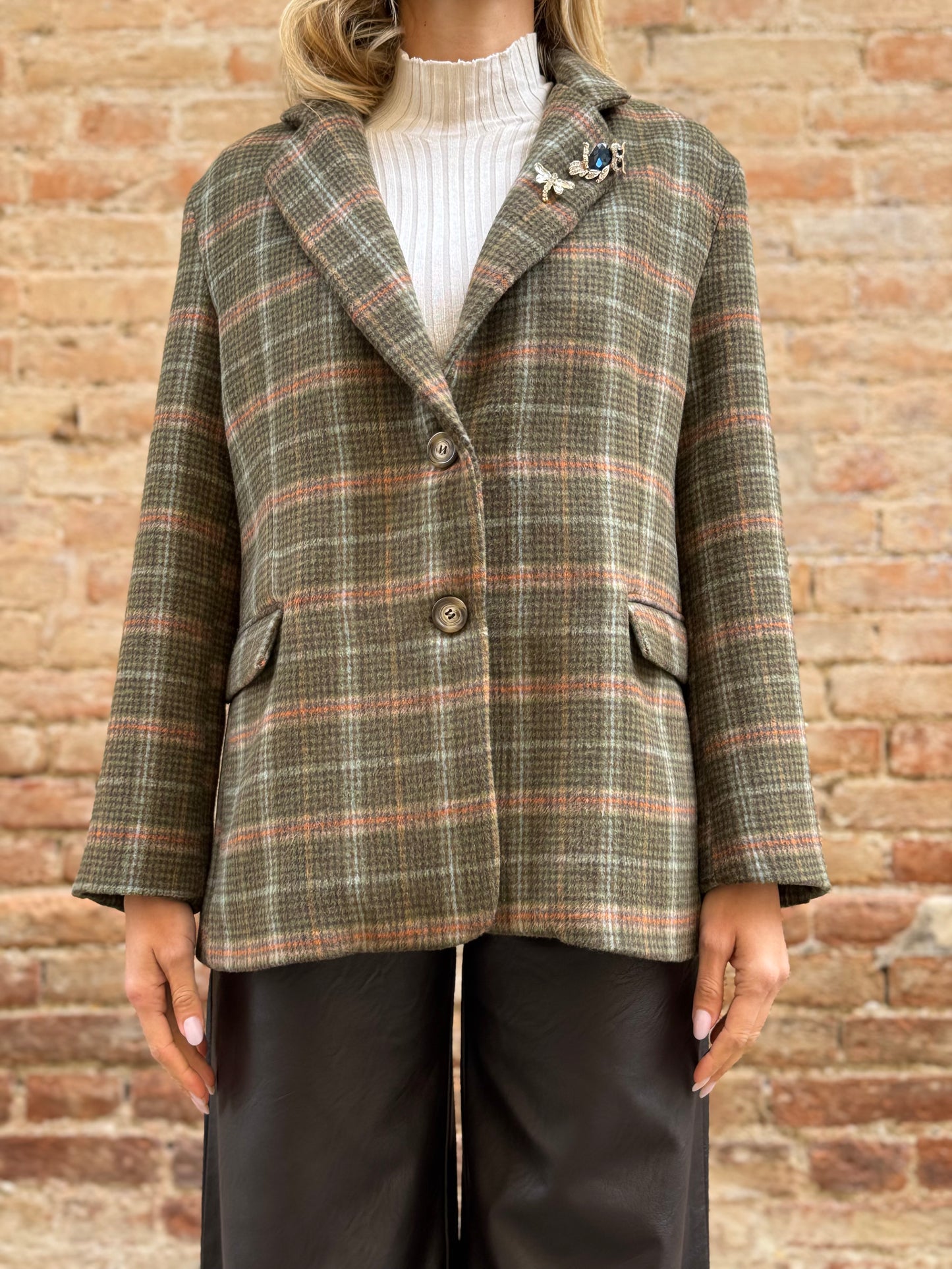 DIXIE giacca scacchi VERDE