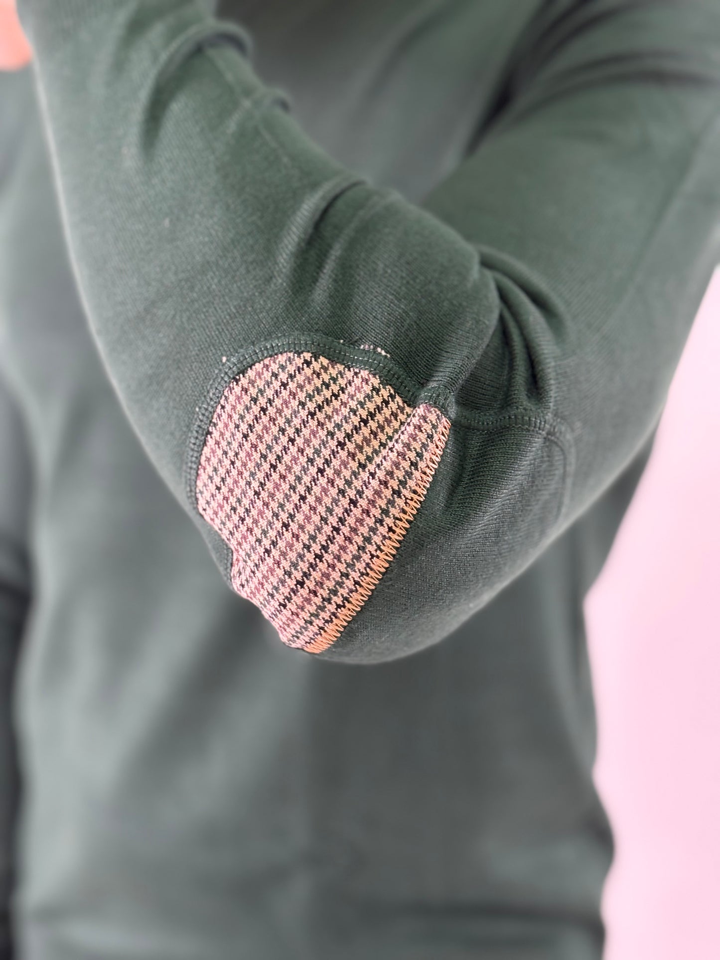 Markup Maglia in viscosa girocollo ml con toppa VERDE