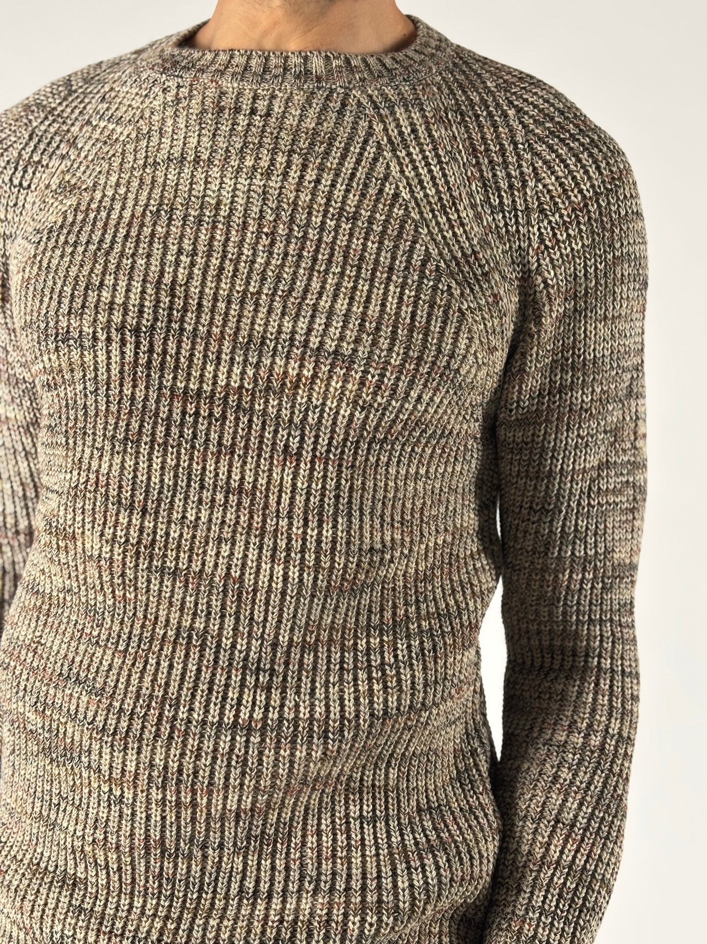 BL11 Maglia girocollo melange FANGO