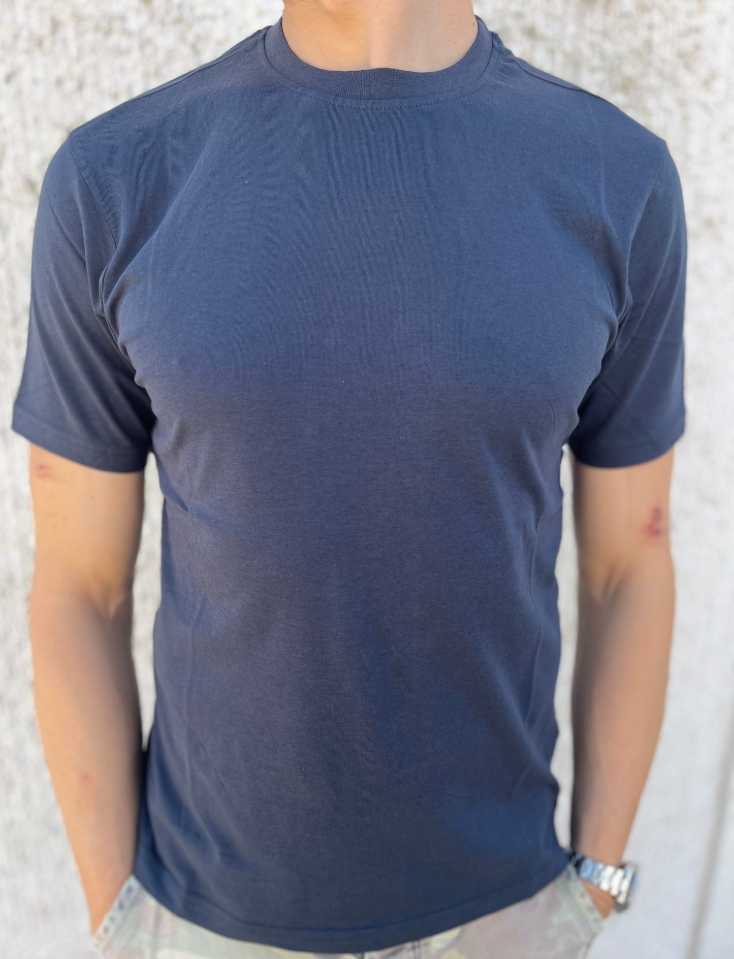 loft88 maglia manica corta cotone BLU