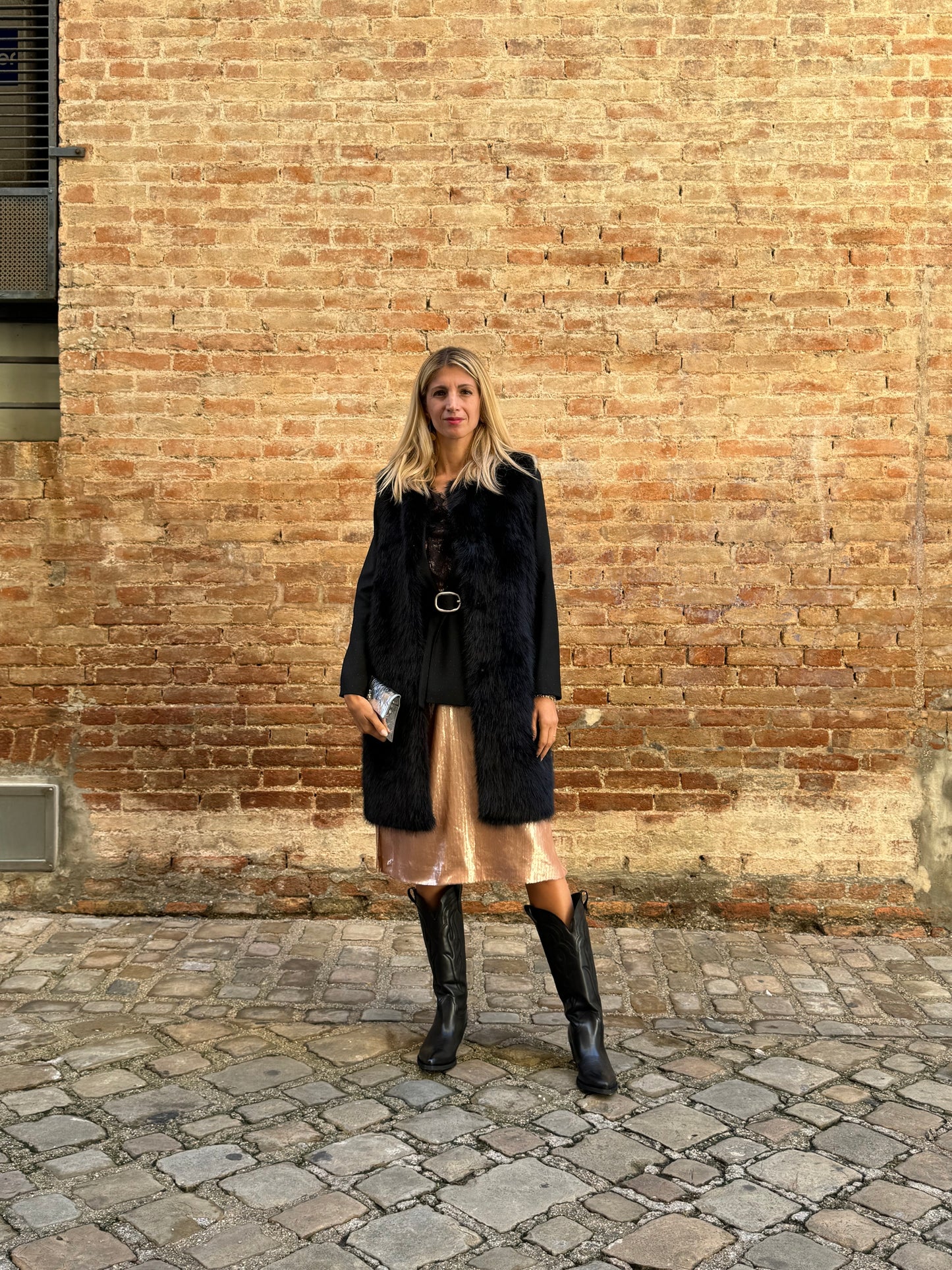 Merci Giacca con rever in lana puntinato bianco NERO