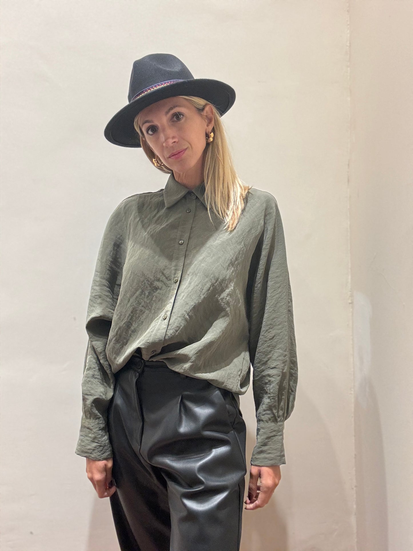 Dixie Camicia over tinta unita VERDE MILITARE