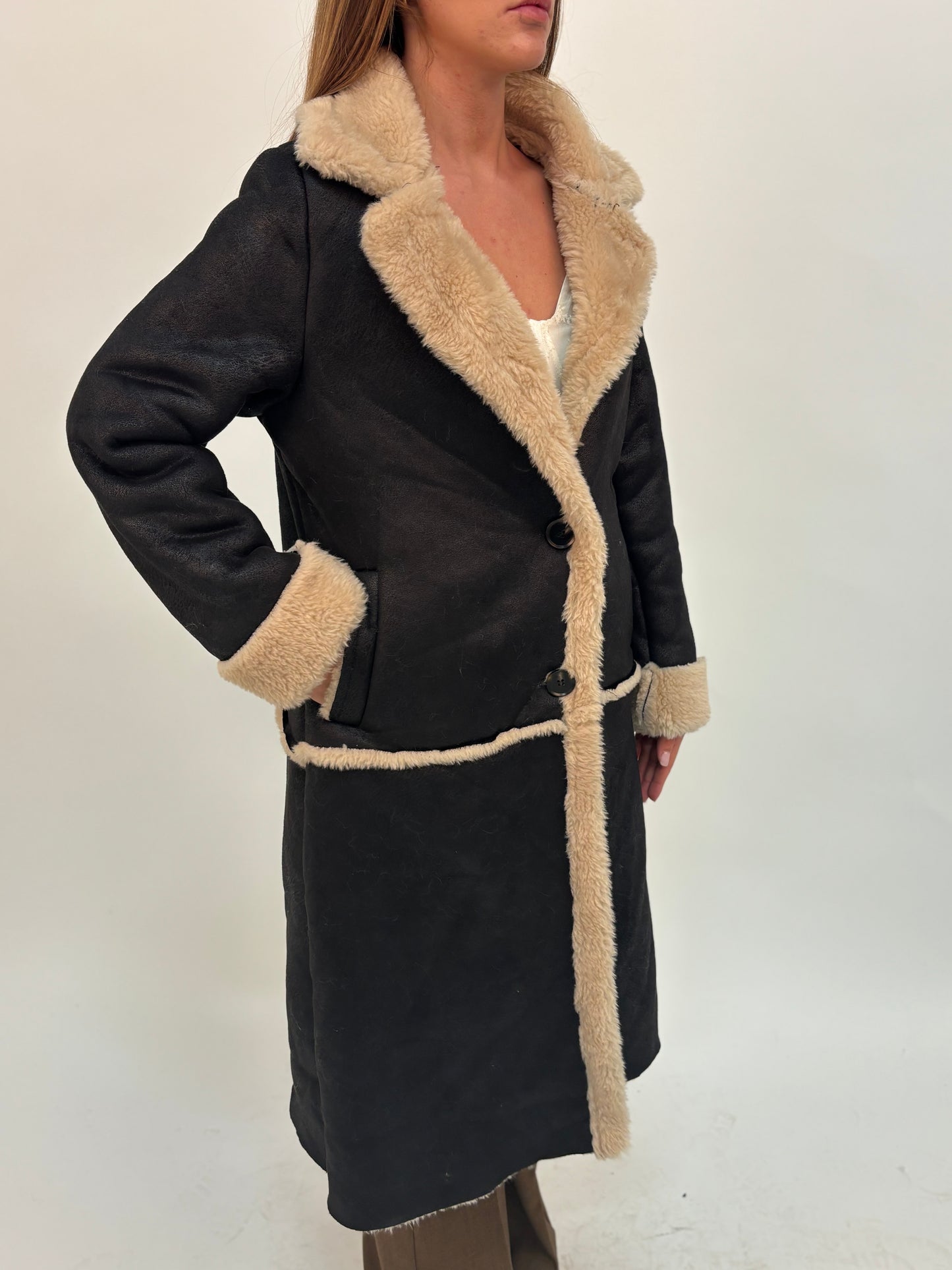 Have One cappotto similmontone NERO