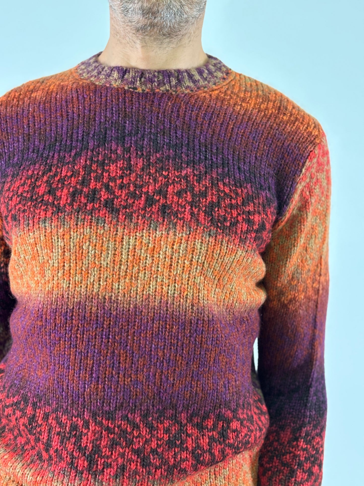 Retois Maglia girocollo ml multicolor ARANCIO