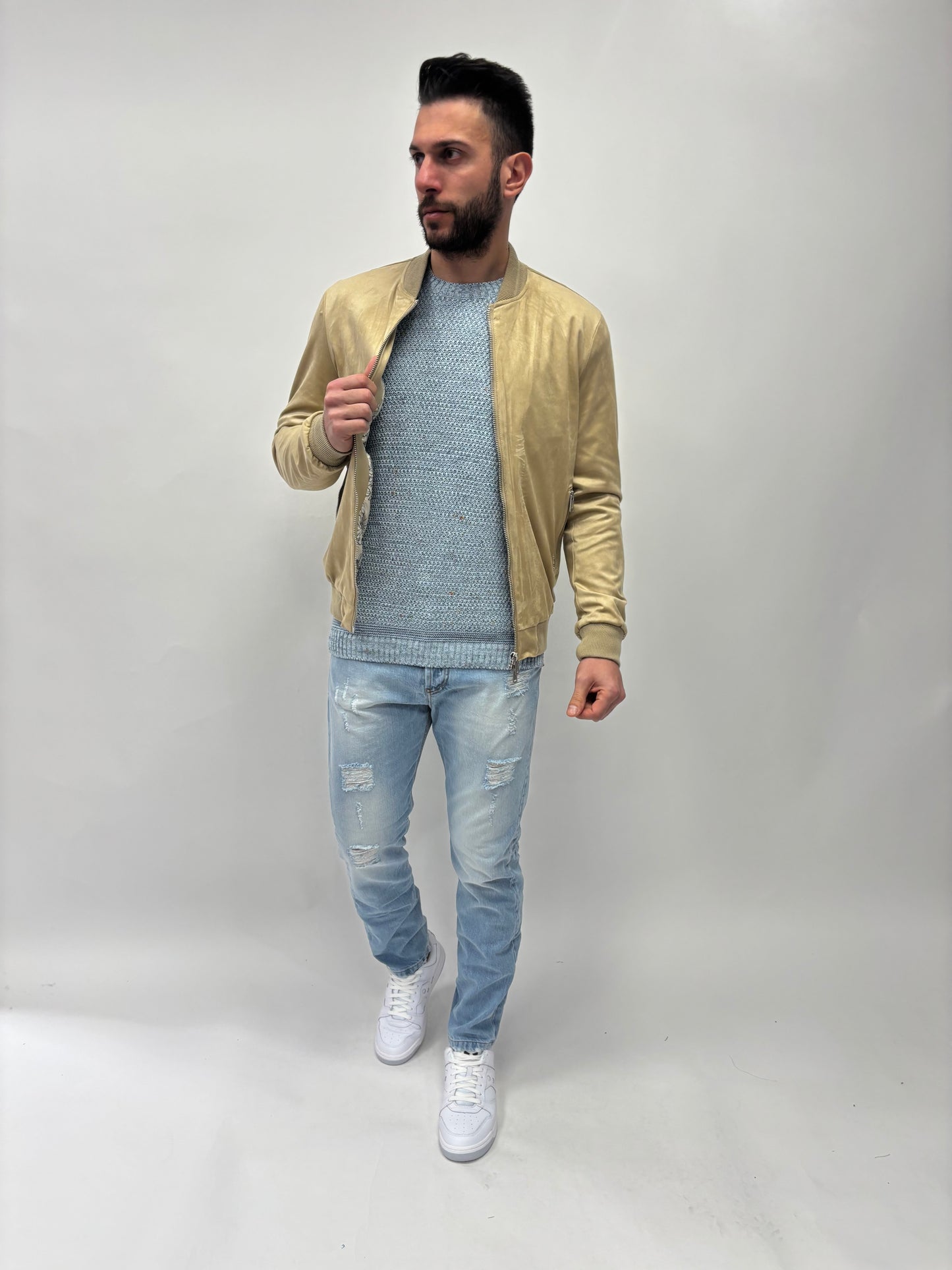 BL11 Maglia m/l chicco riso AZZURRO